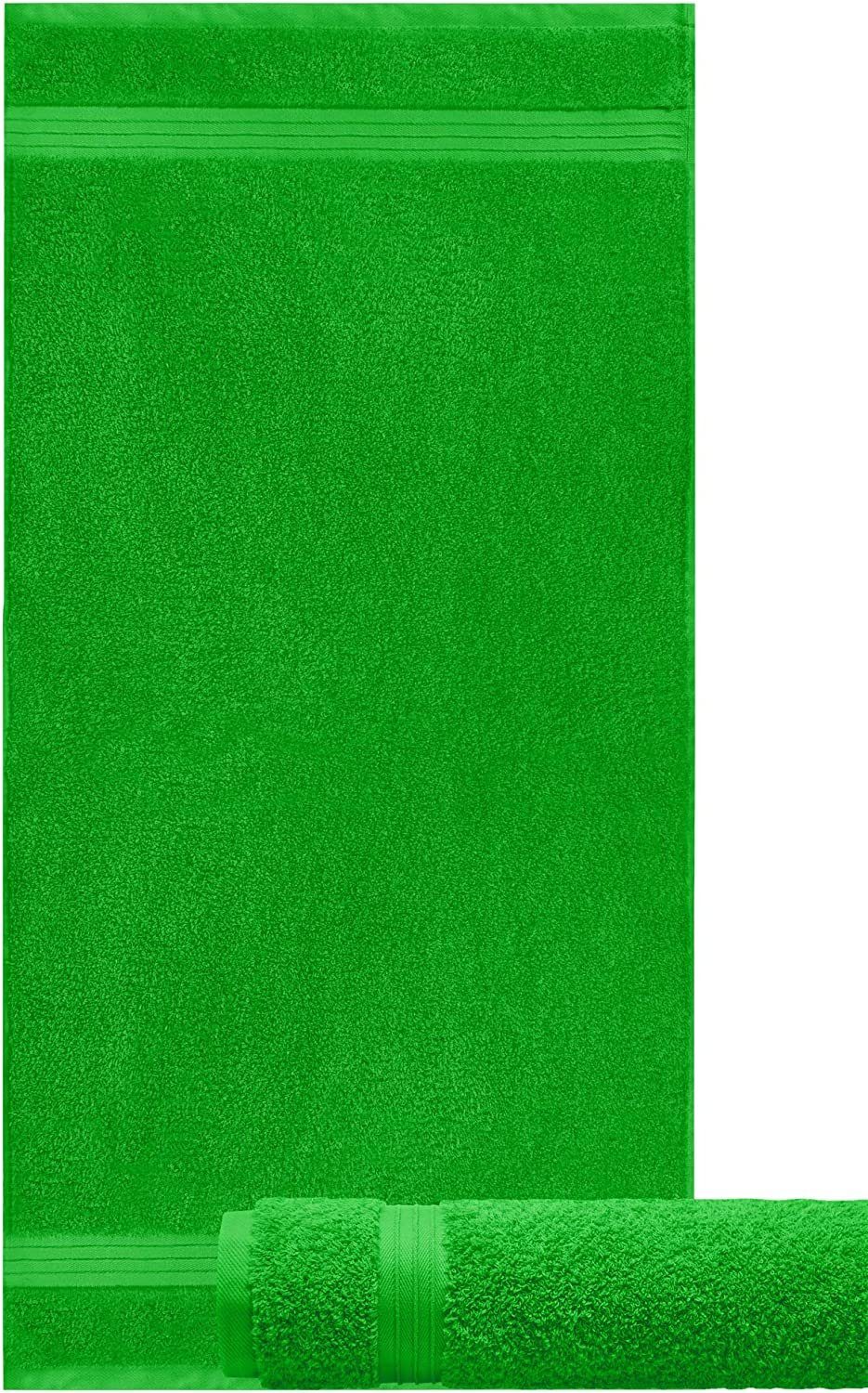 (2-St), grün Baumwollhandtücher Lashuma Grün Frottee 50x100 Handtücher Forst cm Linz, Saugstarke