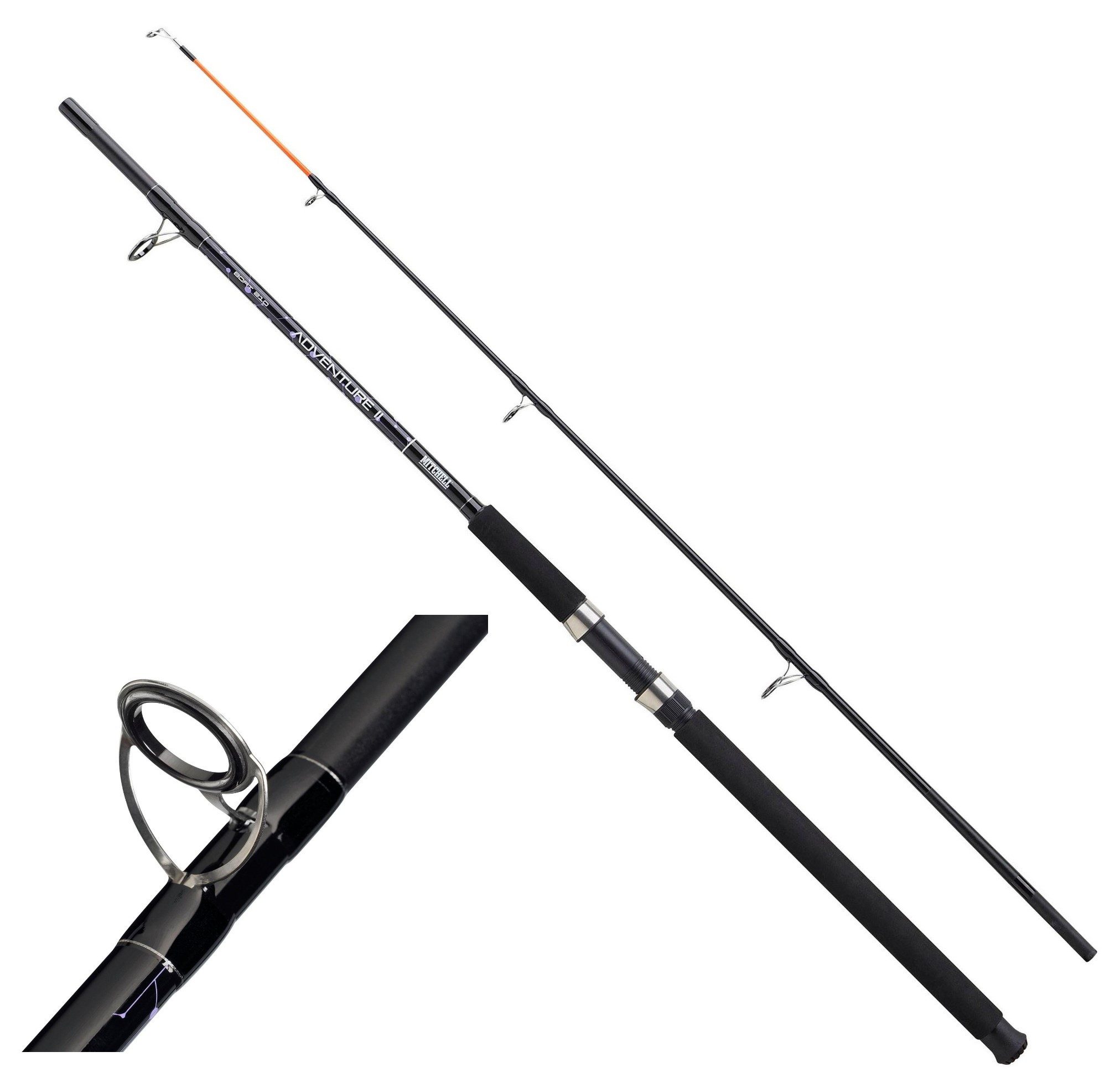 Mitchell Spinnrute Boot Rute Adventure II Boat Rod 212 100-200g 2,10m Angeln, Steckrute im modernen Design