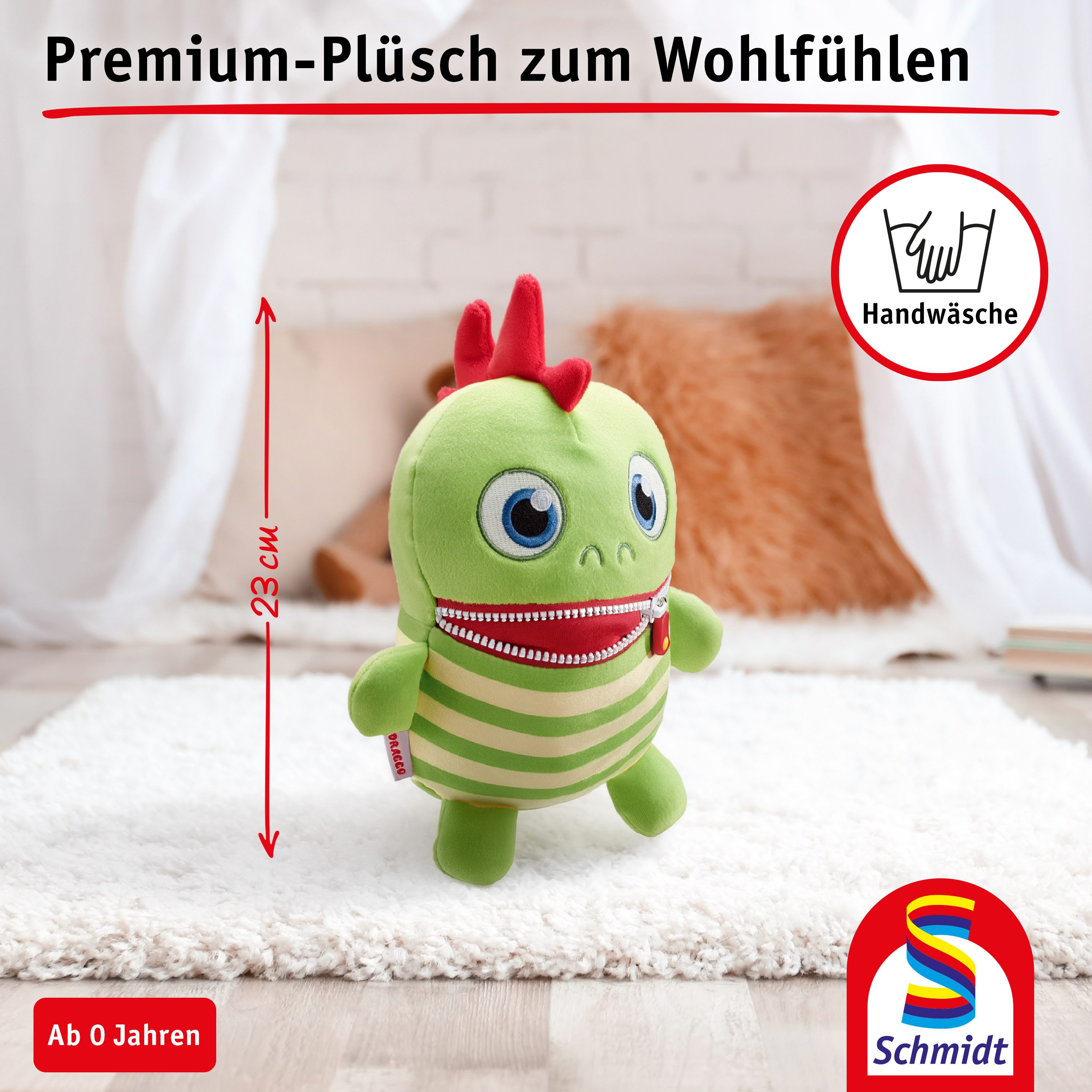 Schmidt Spiele Plüschfigur Sorgenfresser Draggo 23 cm