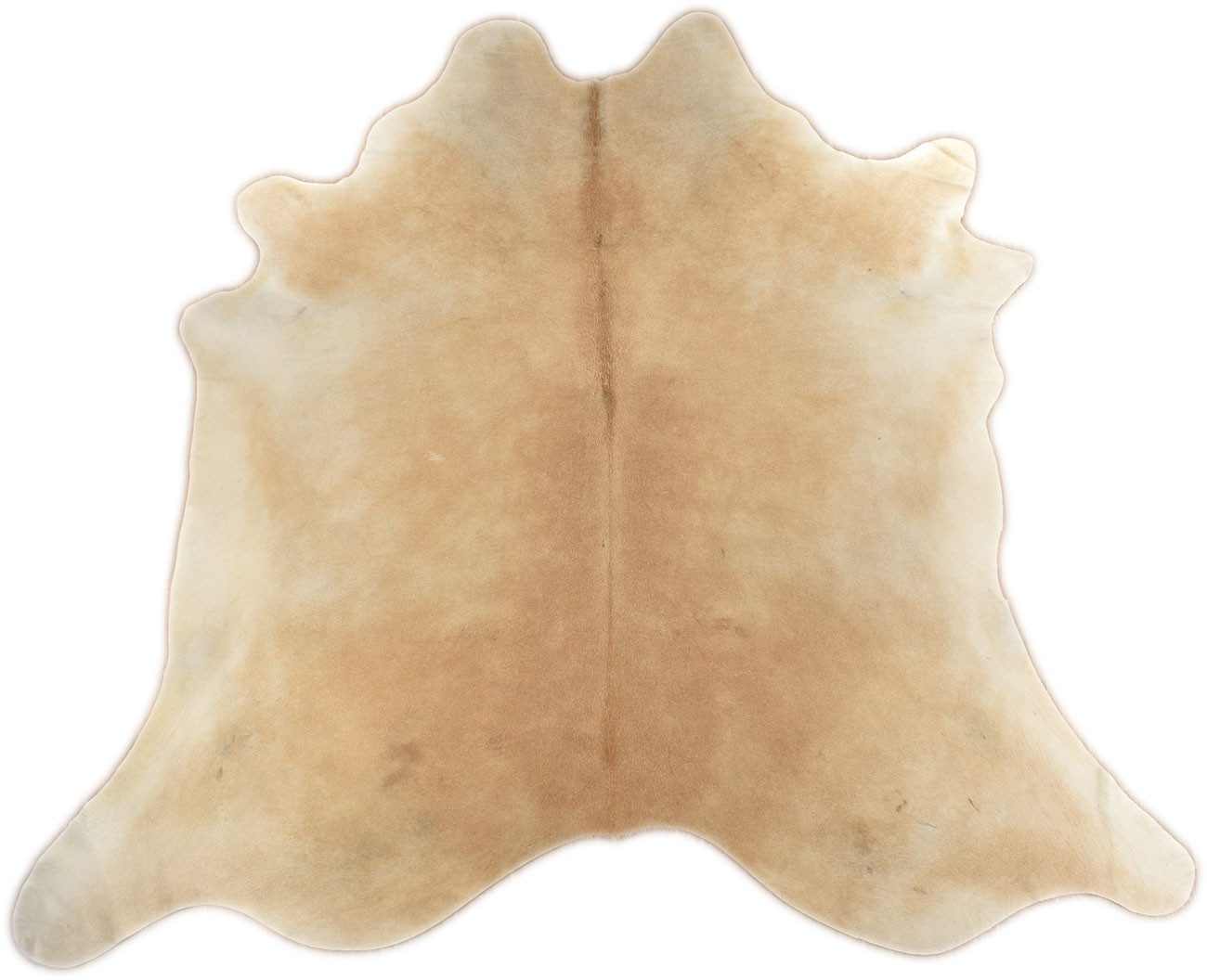 KUHFELL online & NOMAD Fellteppich KUHFELL STIERFELL RINDERFELL TAPPICH BEIGE ca. 210 x 200 cm