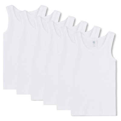 Sanetta Unterhemd Jungen Unterhemd 6er Pack - Shirt ohne Arme, Tank