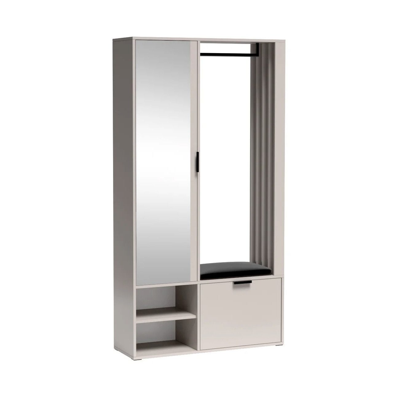 Beautysofa Garderobenschrank LIMO PLUS mit Spiegel günstig online kaufen