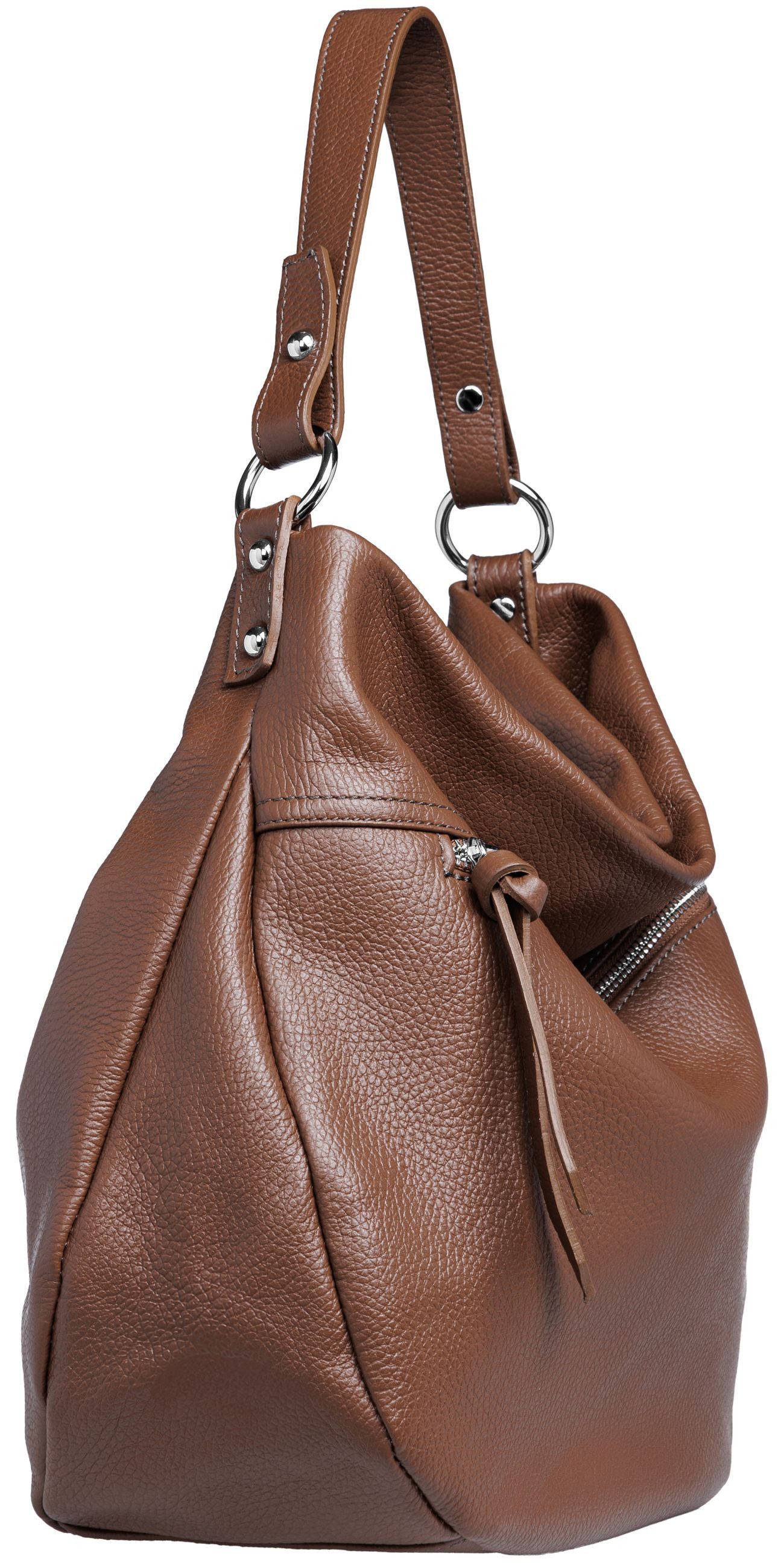 Caspar Schultertasche Damen Leder Schultertasche Mini günstig online kaufen