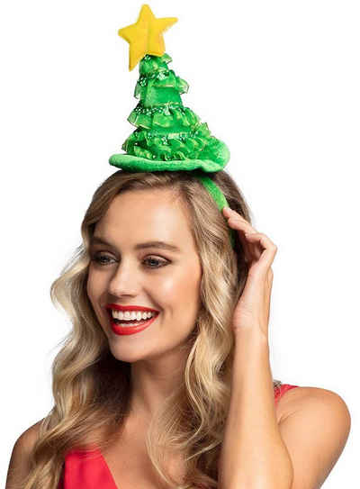 Boland Kostüm Tannenbaum Haarreif, Süßer Kopfschmuck mit festlichem Weihnachtsbaum