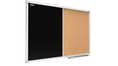 ALLboards Memoboard ALLboards Kombitafel Schwarze Magnetische Kreidetafel & Kork-Pinnwand