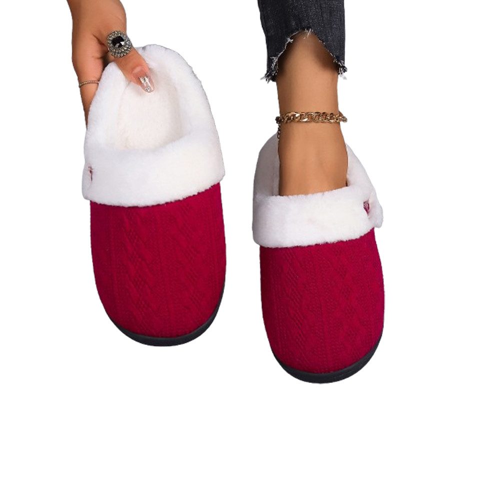 Coonoor Damen und Herren-Hausschuhe zum Reinschlüpfen Plüsch Домашняя обувь (1-tlg) Weich, bequem, rutschfest