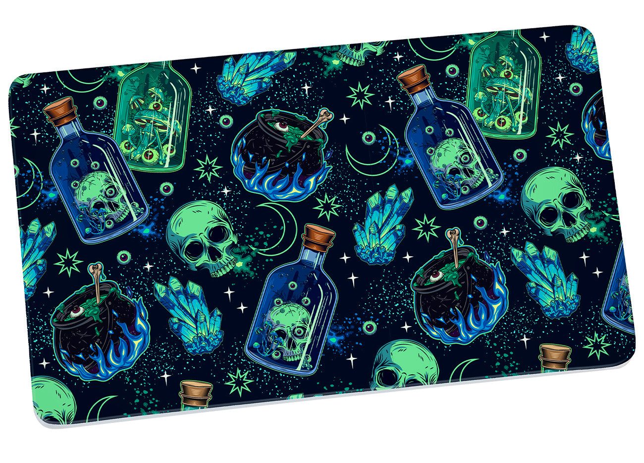 Geda Labels GmbH Frühstücksbrett Skull Witchcraft, Melamin, (1-St), Schwarz, 23,5x14,5x0,3, spülmaschinengeeignet
