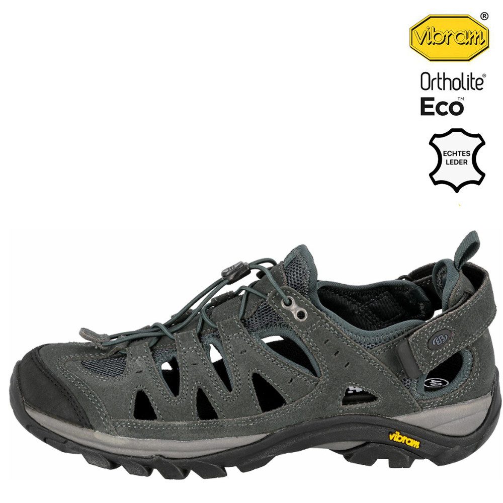 BRÜTTING Vibram - Sandalen Chamberlin Outdoorschuhe Sommer Leder, grau Outd günstig online kaufen