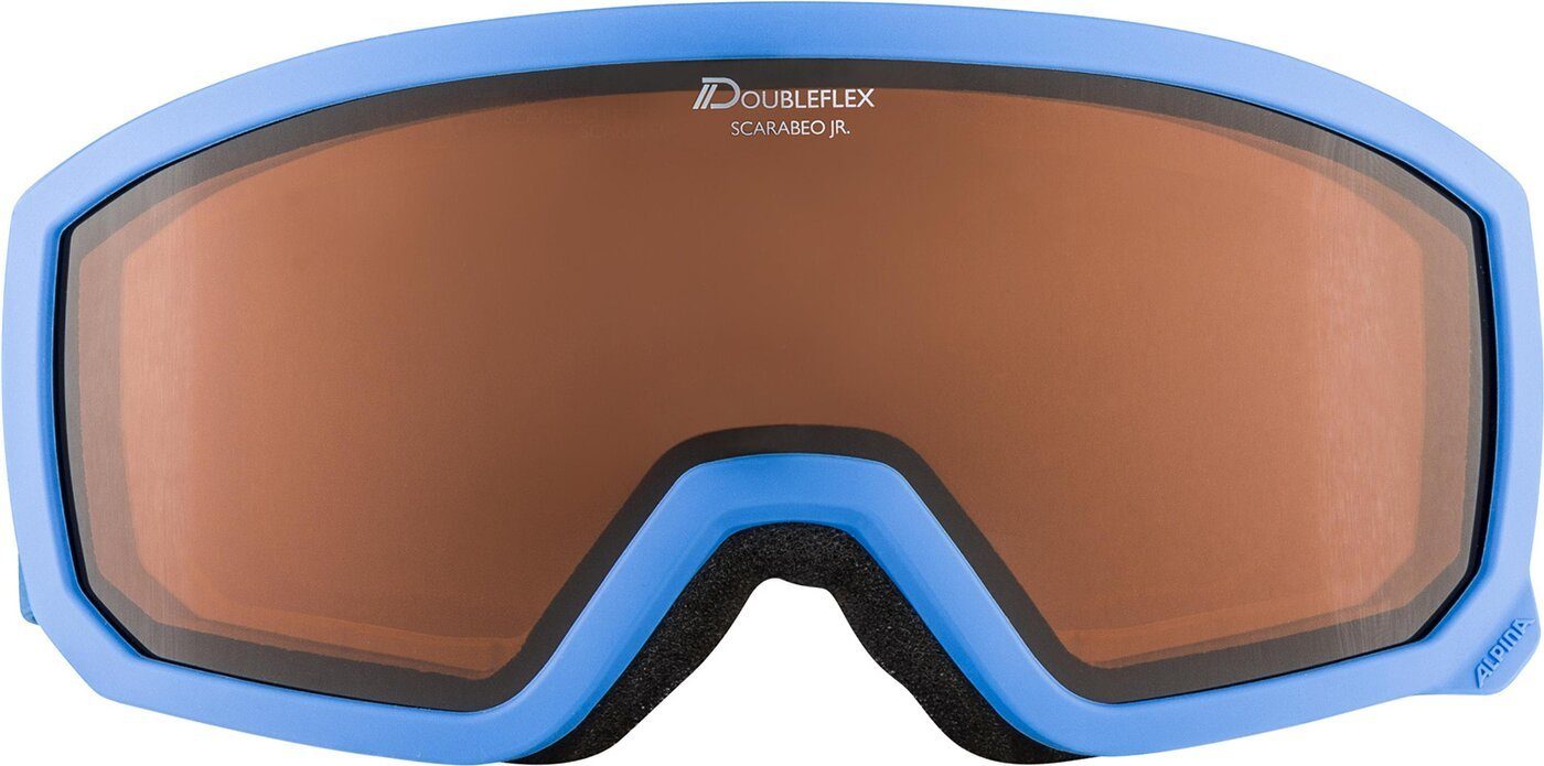 lightblue Alpina Sports JR. Skibrille SCARABEO matt 181