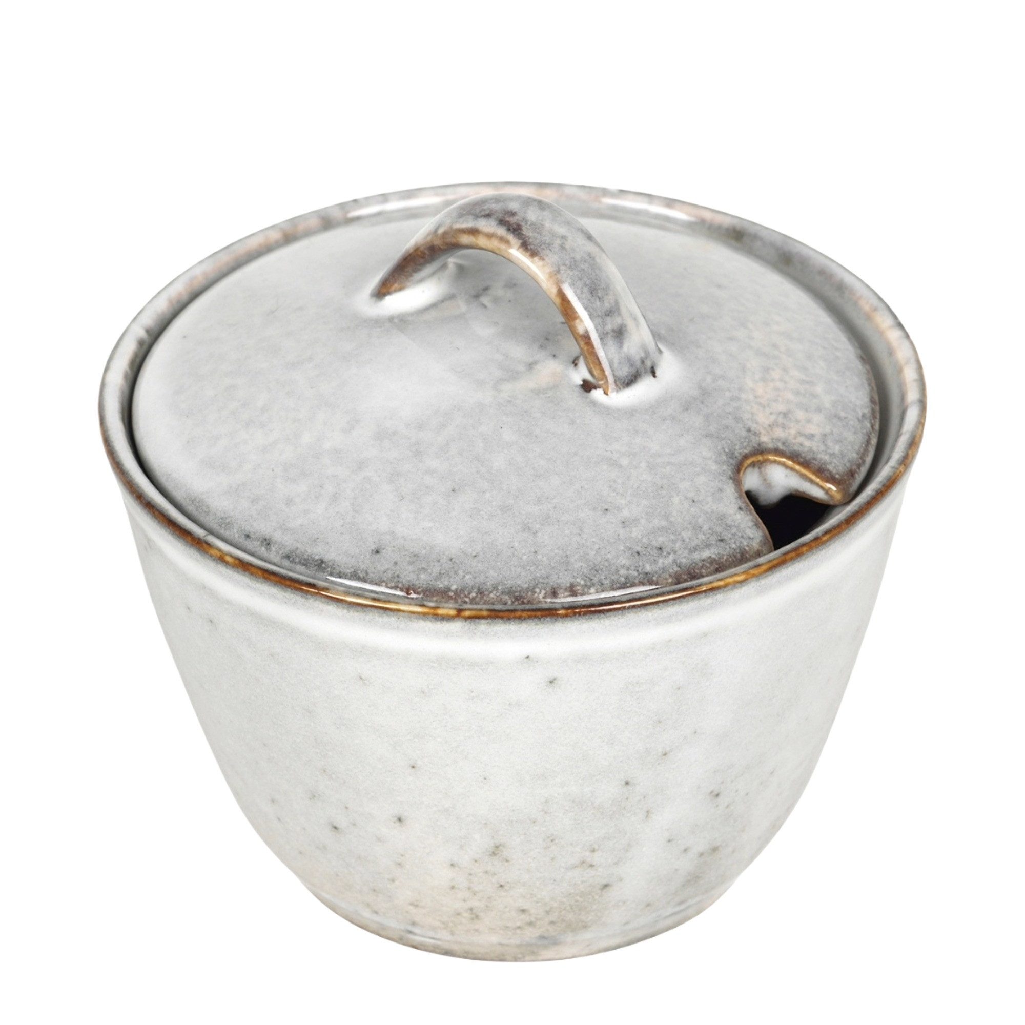 Broste Copenhagen Zuckerdose Broste Copenhagen Nordic Sand Zuckerdose Ø10,5cm Sand