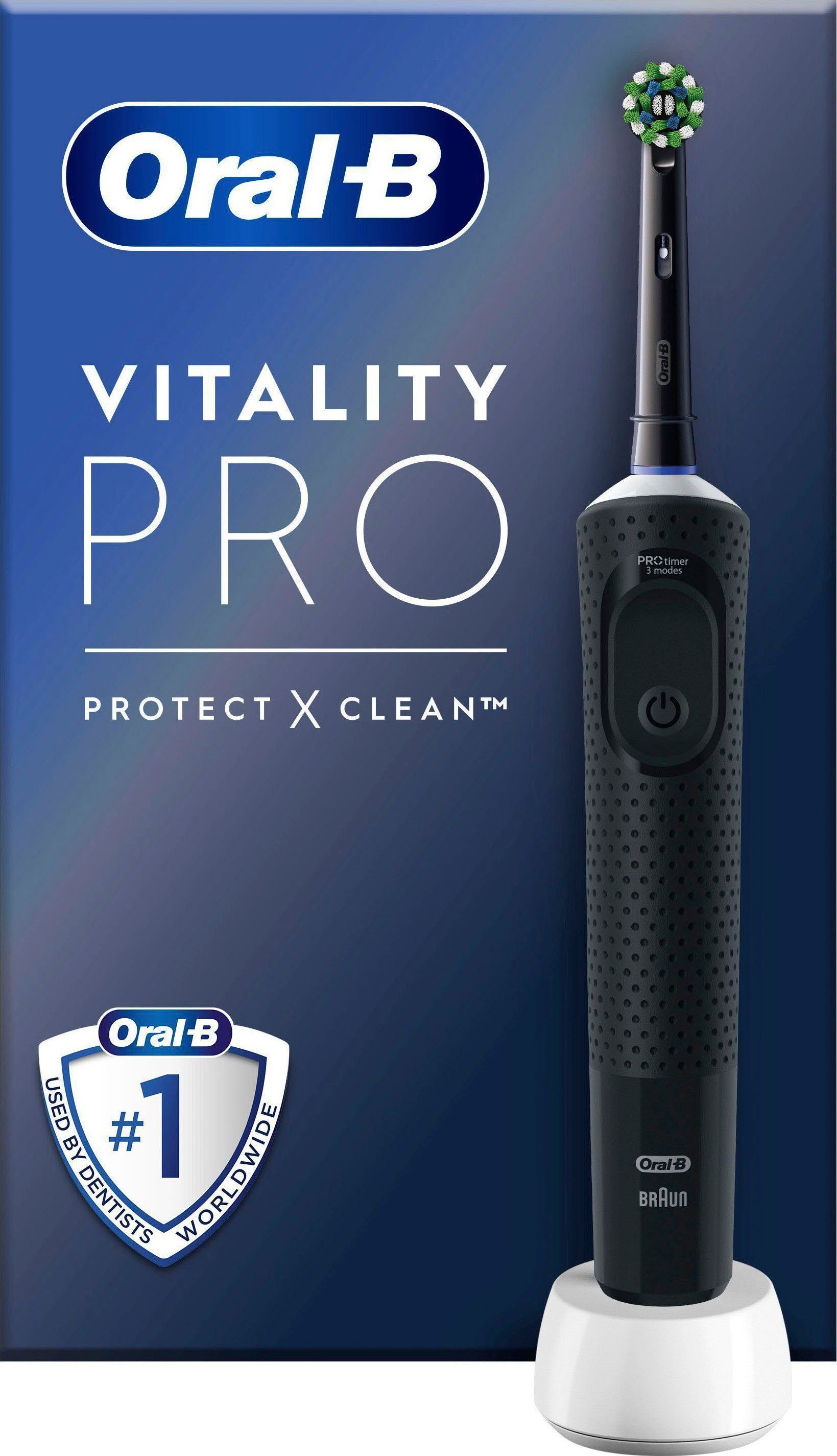 Oral-B Elektrische Zahnbürste Vitality Pro, Щітки: 1 St., 3 Putzmodi