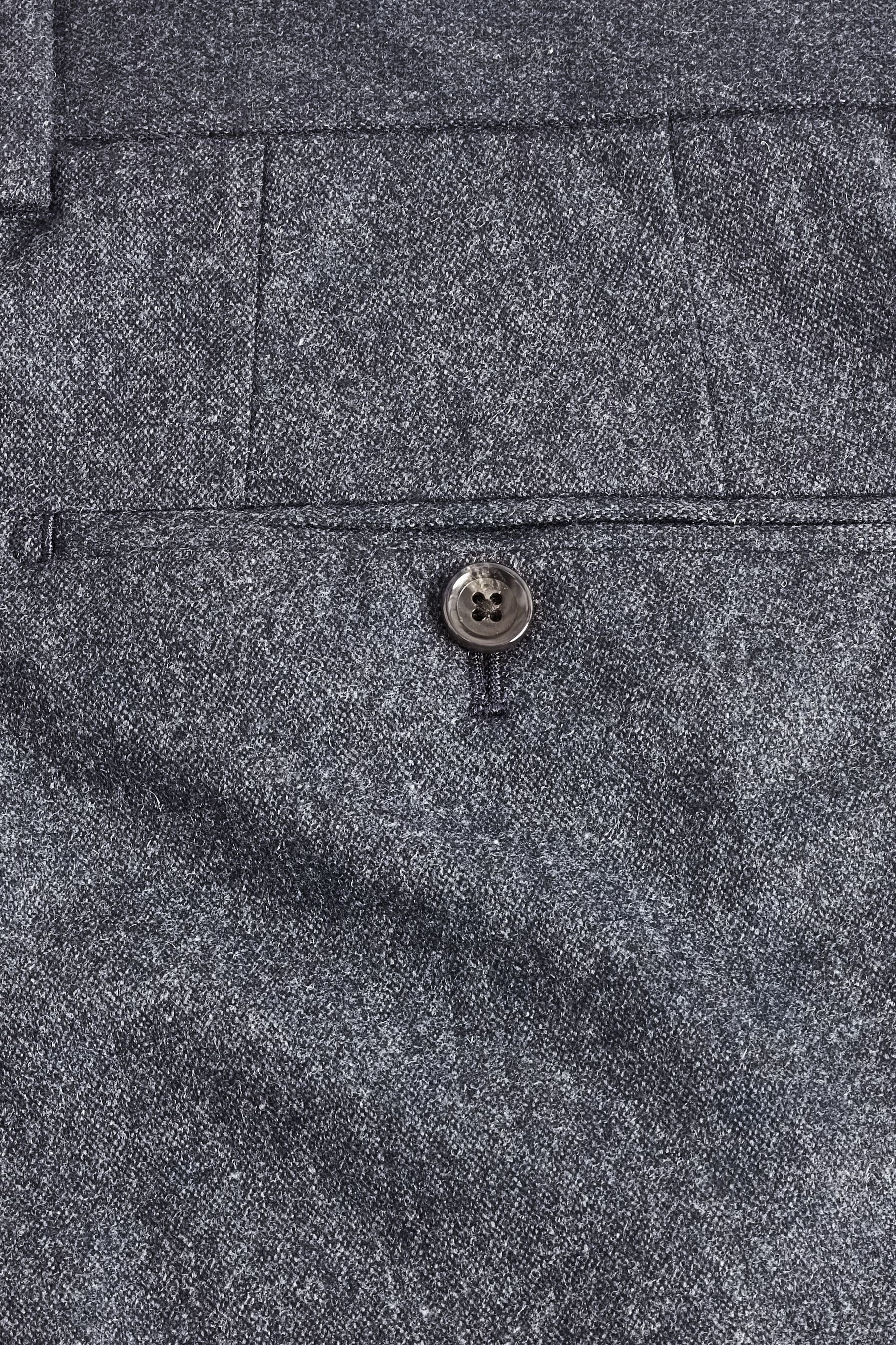 Slim Donegal-Anzug Blue Hose aus (1-tlg) Dark Next Fit Anzughose Wollmischung: