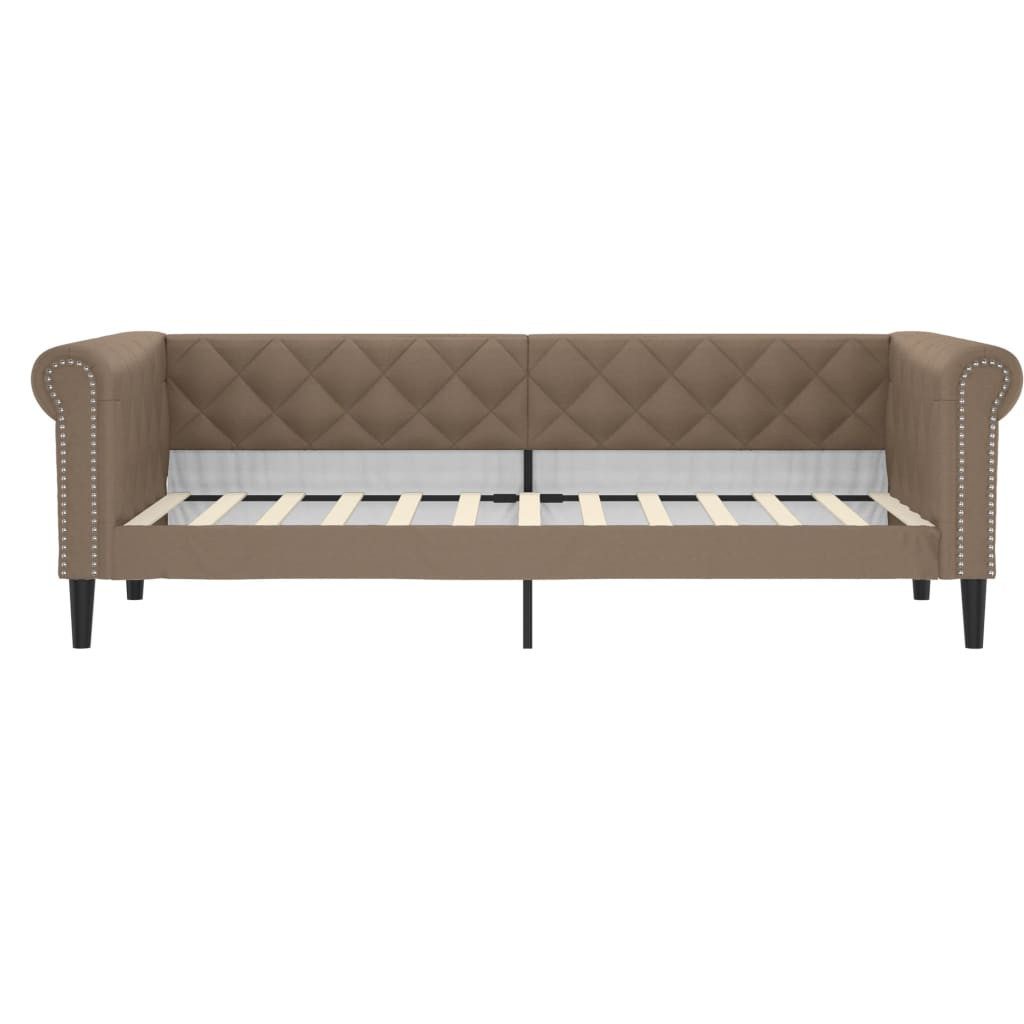 vidaXL Bett Tagesbett Cappuccino-Braun 100x200 cm Kunstleder günstig online kaufen