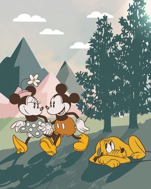Komar Fototapete Vlies Fototapete - Mickey & Minnie Embrace Nature - Розмір 200 x 250 cm, glatt, bedruckt, (Packung, 1 St)