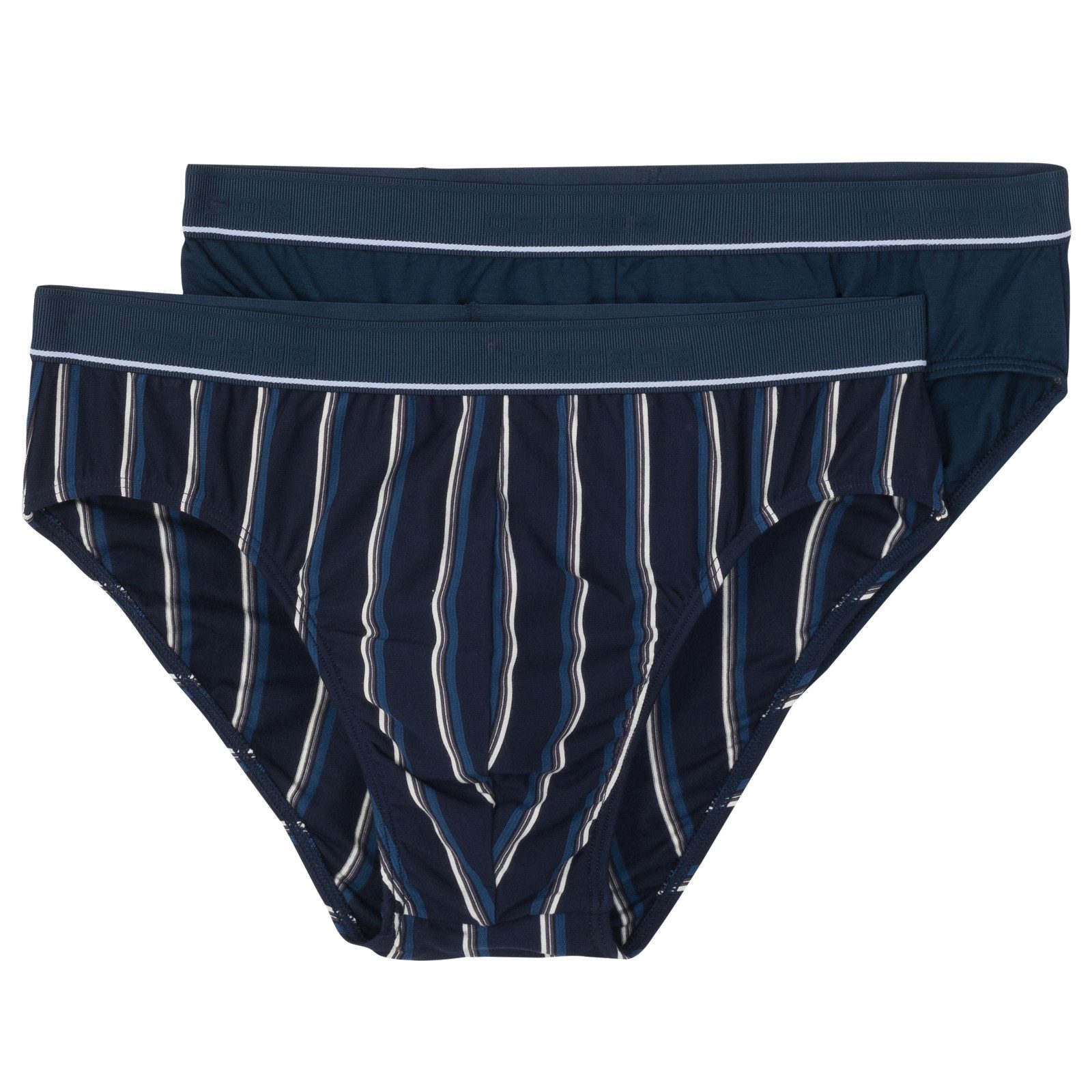 CECEBA Boxershorts Ceceba Slips 2er-Pack Übergröße blau/weiß gestreift (Spar-Pack, 2-St., 2er-Pack)