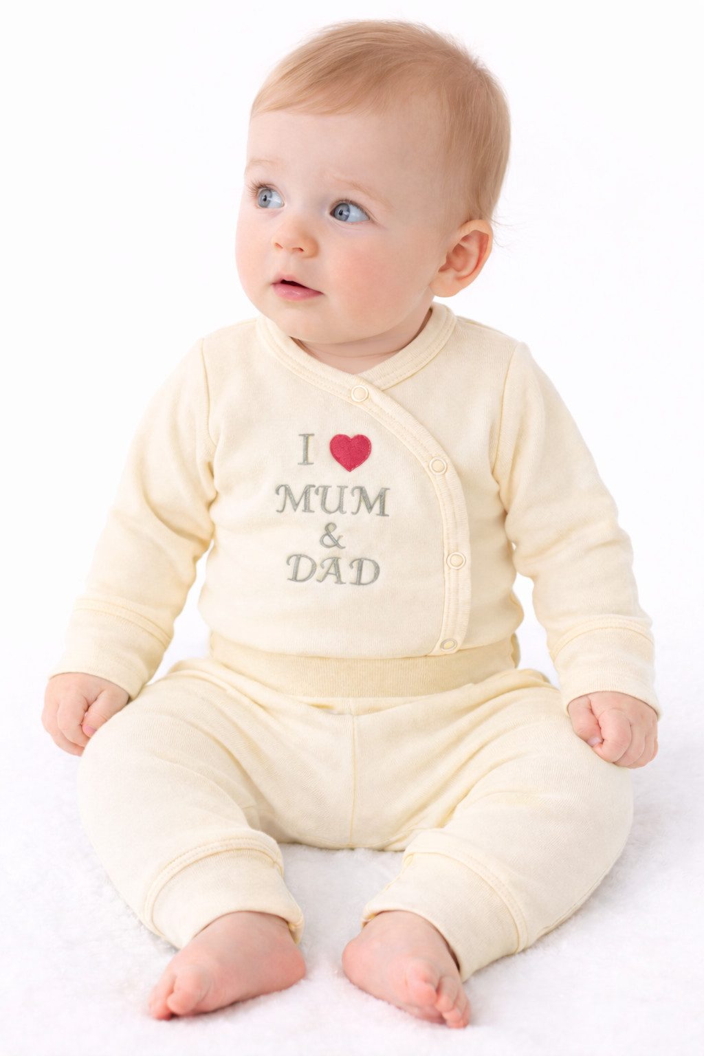 Body & Hose Erstlingsset Wickelbody Mitwachshose Baby Set für Neugeborene