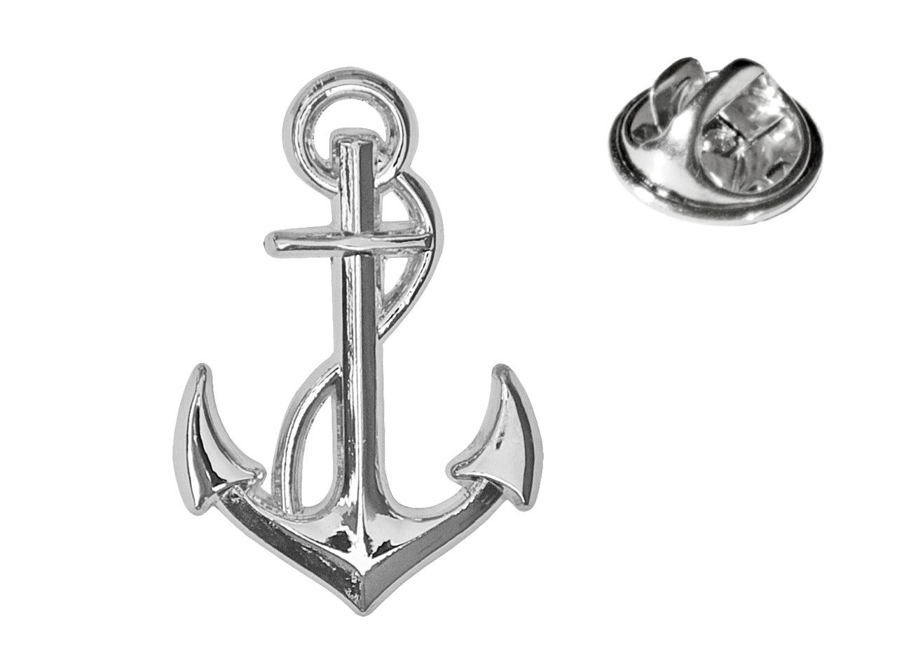 MADSea Schiebermütze Elbsegler mit Motivpin Anker silber maritime Kapitänsmütze mit Krone, Zierband und Kordel