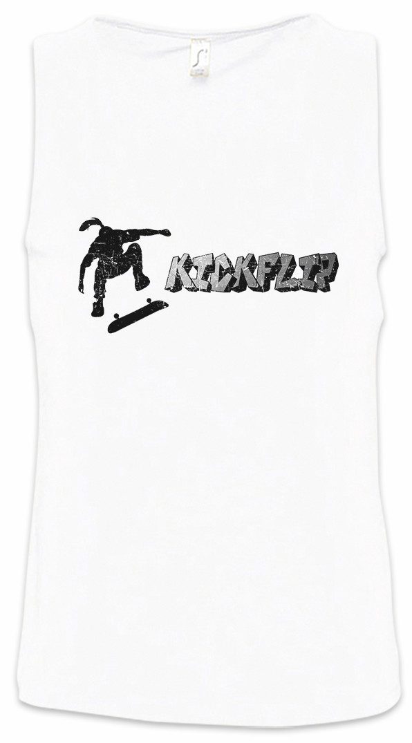 Urban Backwoods Tanktop Kickflip Ärmelloses T-Shirt Skateboard Skate Or Skater Park Deck Die Skull Sport Sports Contest