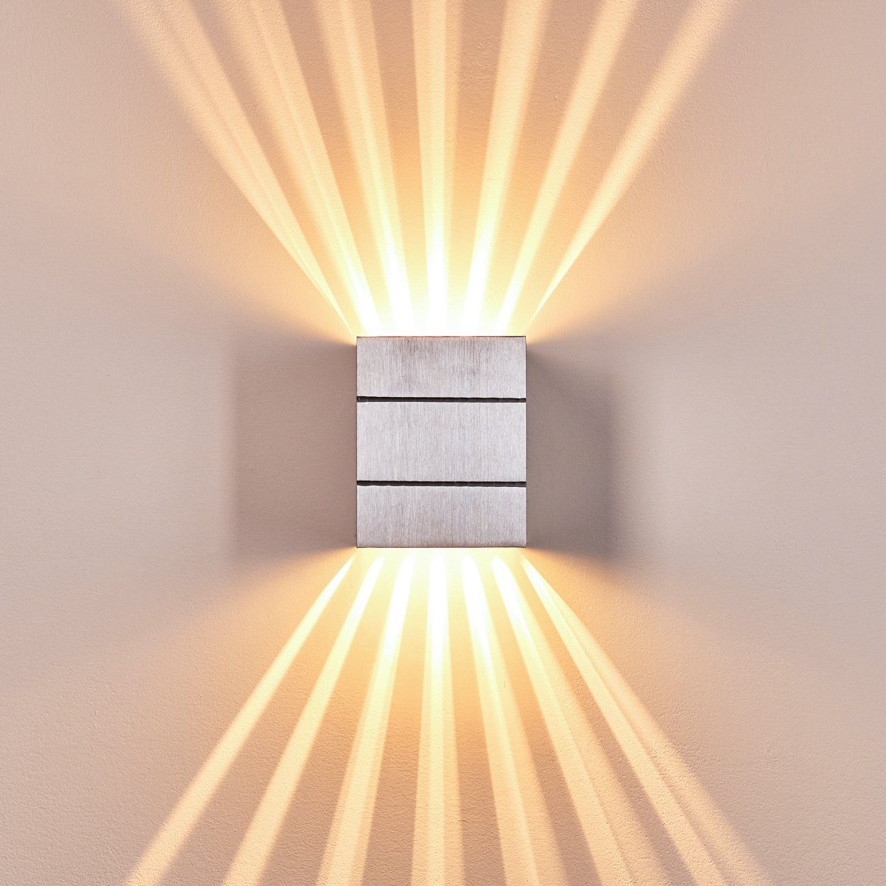 aus ohne mit Leuchtmittel, Lichteffekt 33 Wandlampe Aluminium, »Pattada« Wandspot, in hofstein 1xG9 Metall Wandleuchte max. Watt,