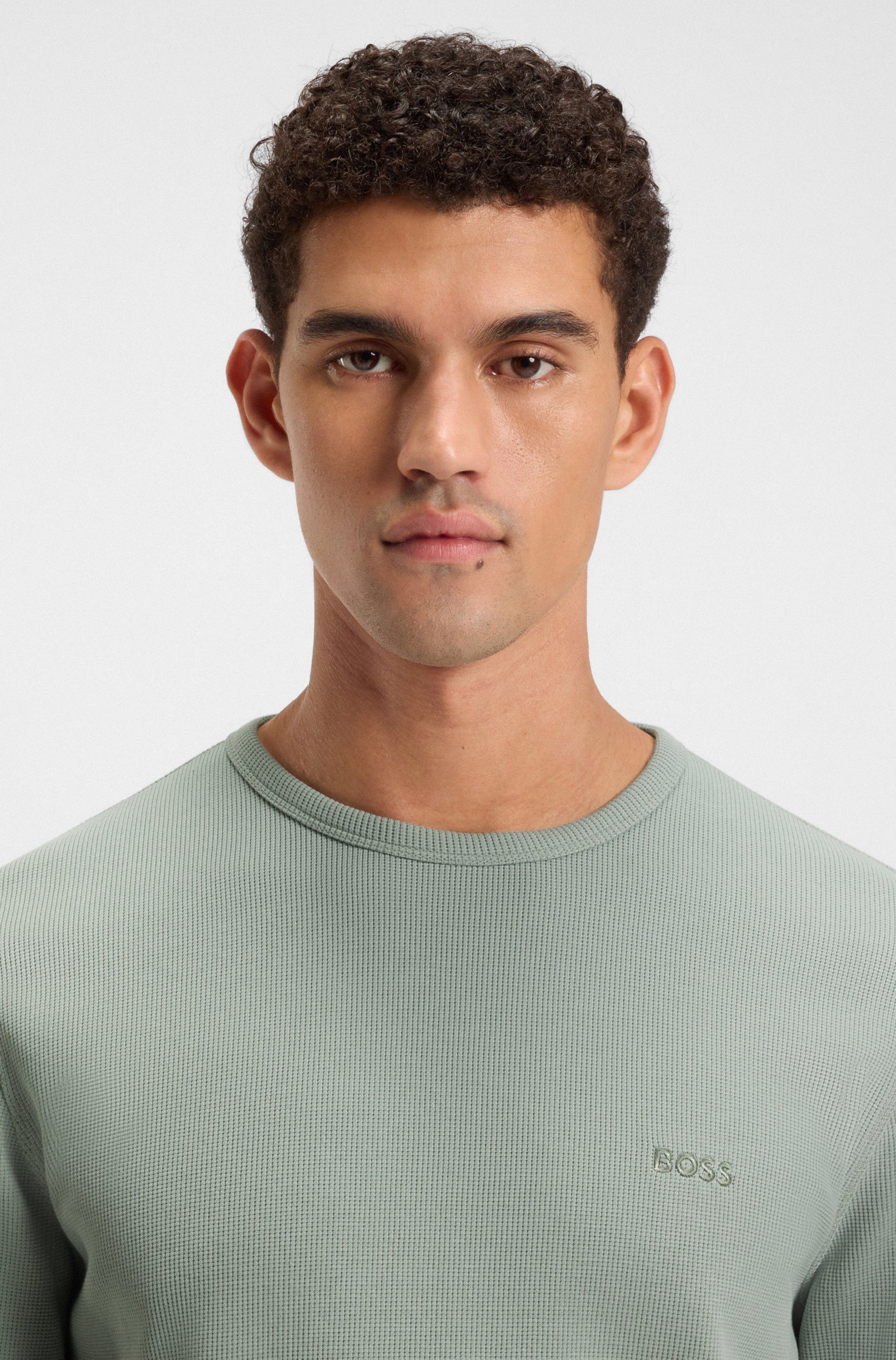 BOSS ORANGE Langarmshirt Tempesto mit BOSS-Stickerei günstig online kaufen