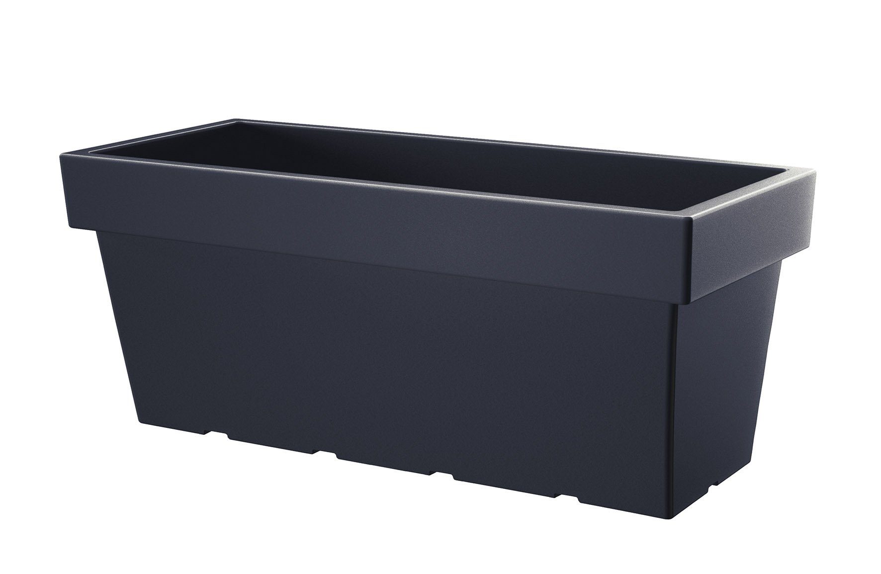 Spetebo Blumenkasten XXL Kunststoff Blumenkasten anthrazit günstig online kaufen