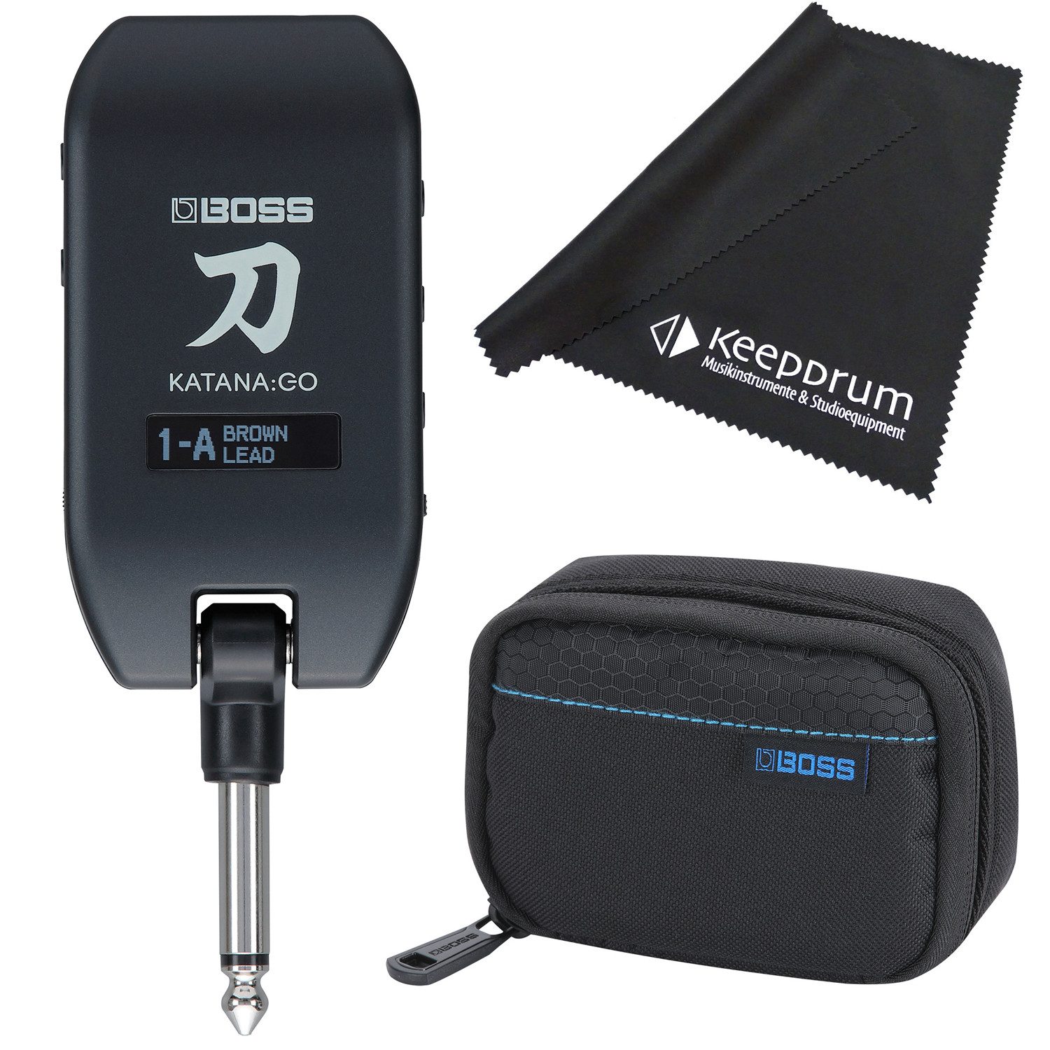 Boss Kopfhörer-Verstärker Katana GO Amp Plug mit Tasche und Tuch Verstärker