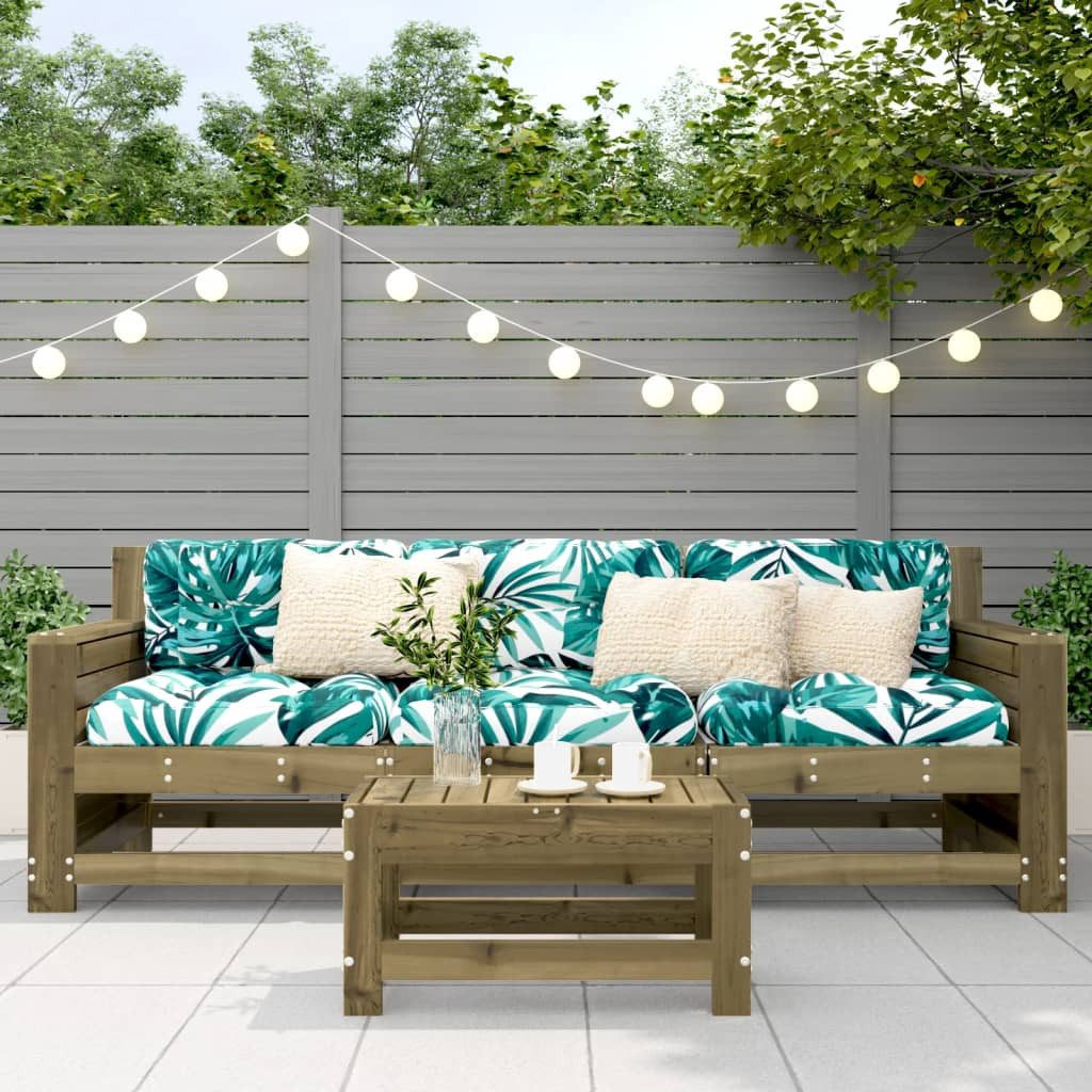 vidaXL Sofaelement Gartenhocker 62x30x32 cm Kiefernholz günstig online kaufen