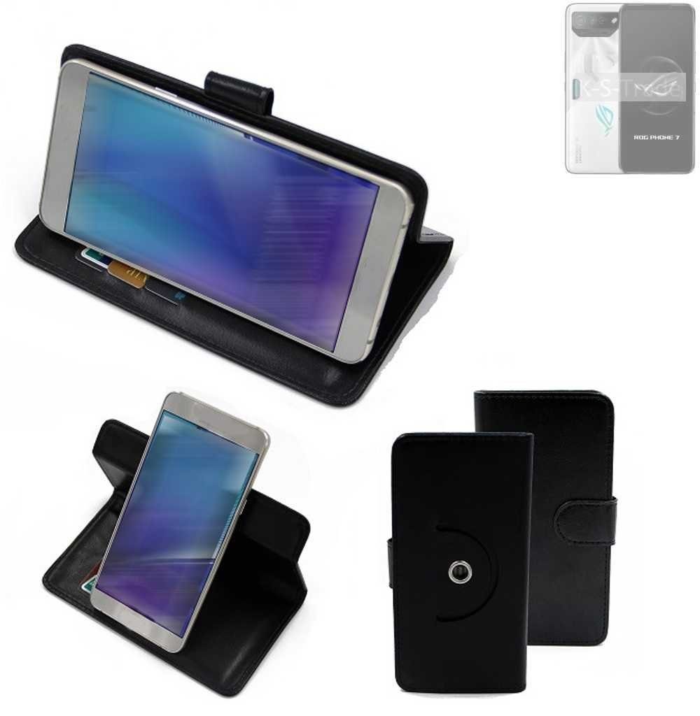 K-S-Trade Handyhülle für Asus ROG Phone 7, Case Schutzhülle Handyhülle Flipcase Smartphone Cover Handy