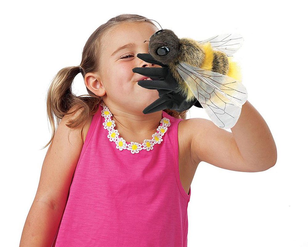 Folkmanis Handpuppen Handpuppe Folkmanis Handpuppe Biene 3028 (Packung)