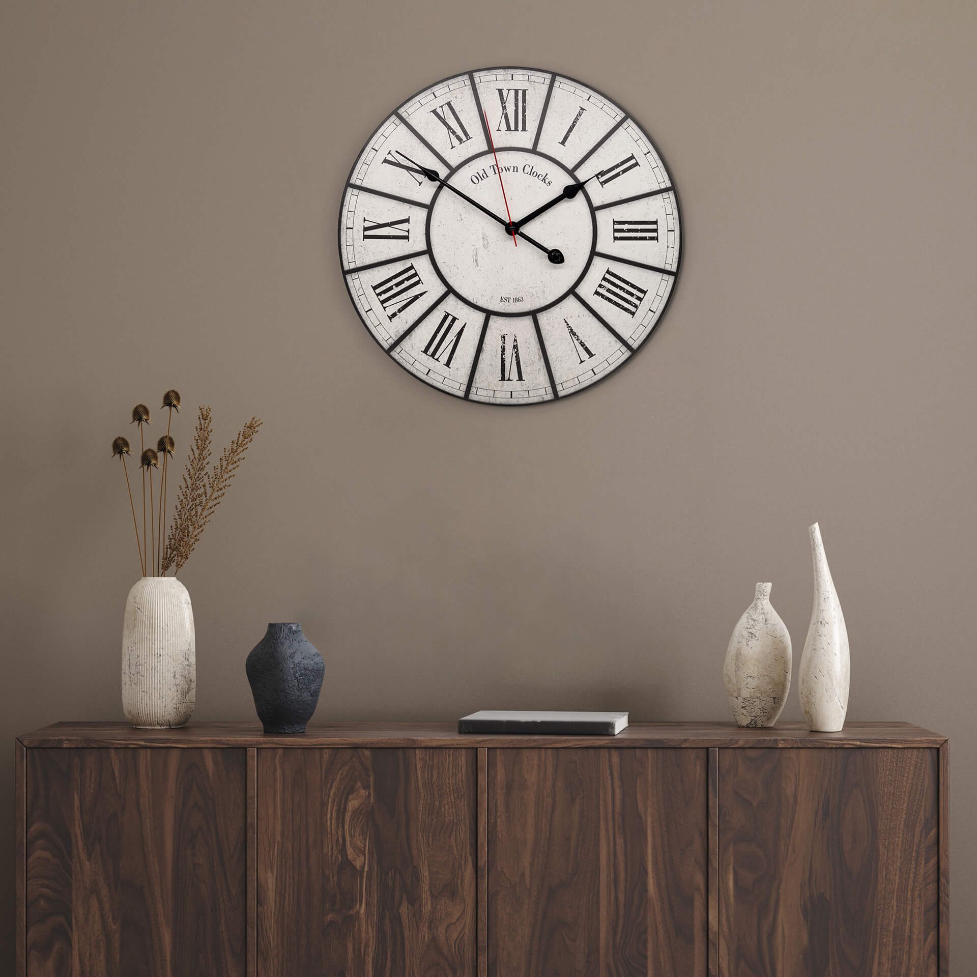 K&L Wall Art Wanduhr Römische Ziffern günstig online kaufen