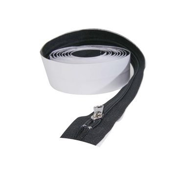 Scorprotect® Reißverschluss Selbstklebende Reißverschlüsse schwarz für Staubschutzwände 2er Set