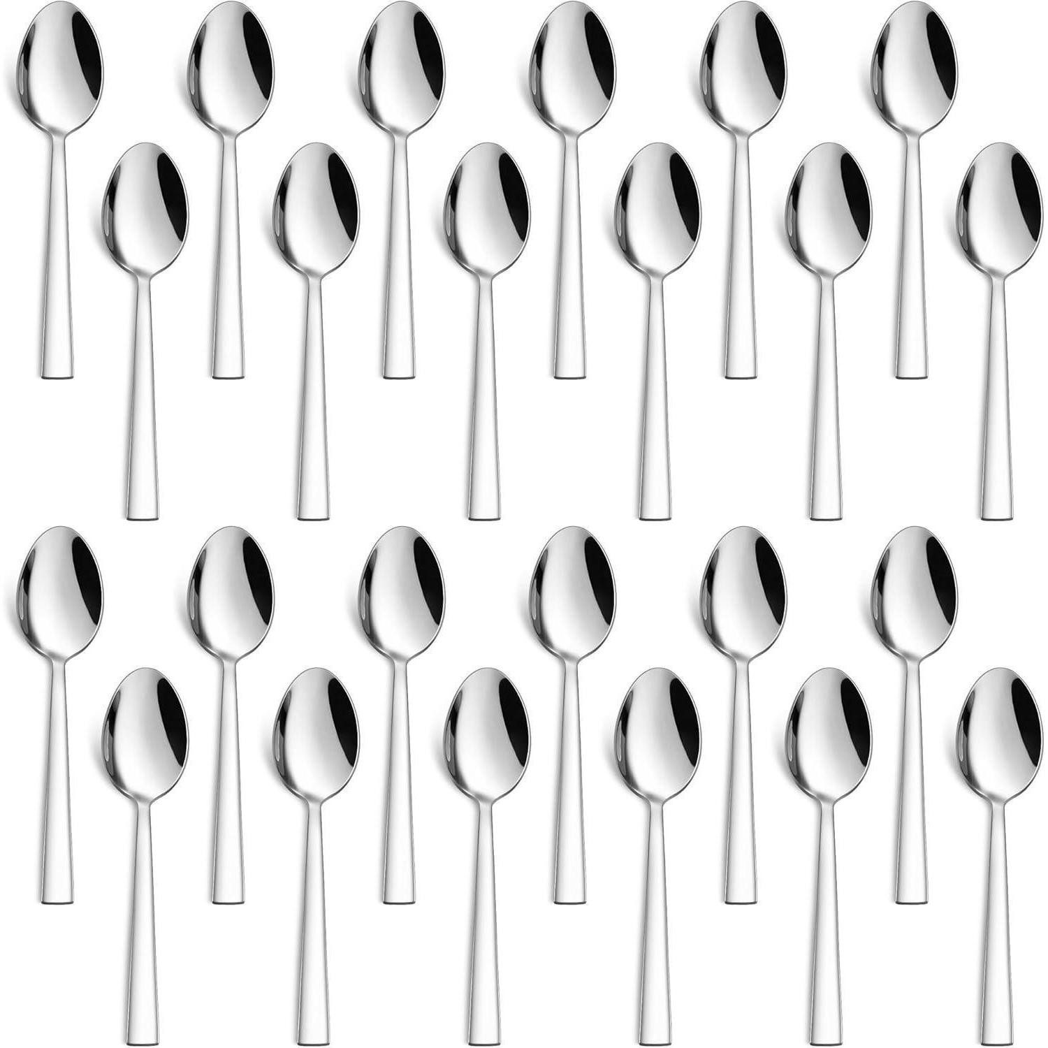 LuxusKollektion Espressolöffel Teelöffel Edelstahl Espressolöffel Spülmaschinenfest 13cm 24