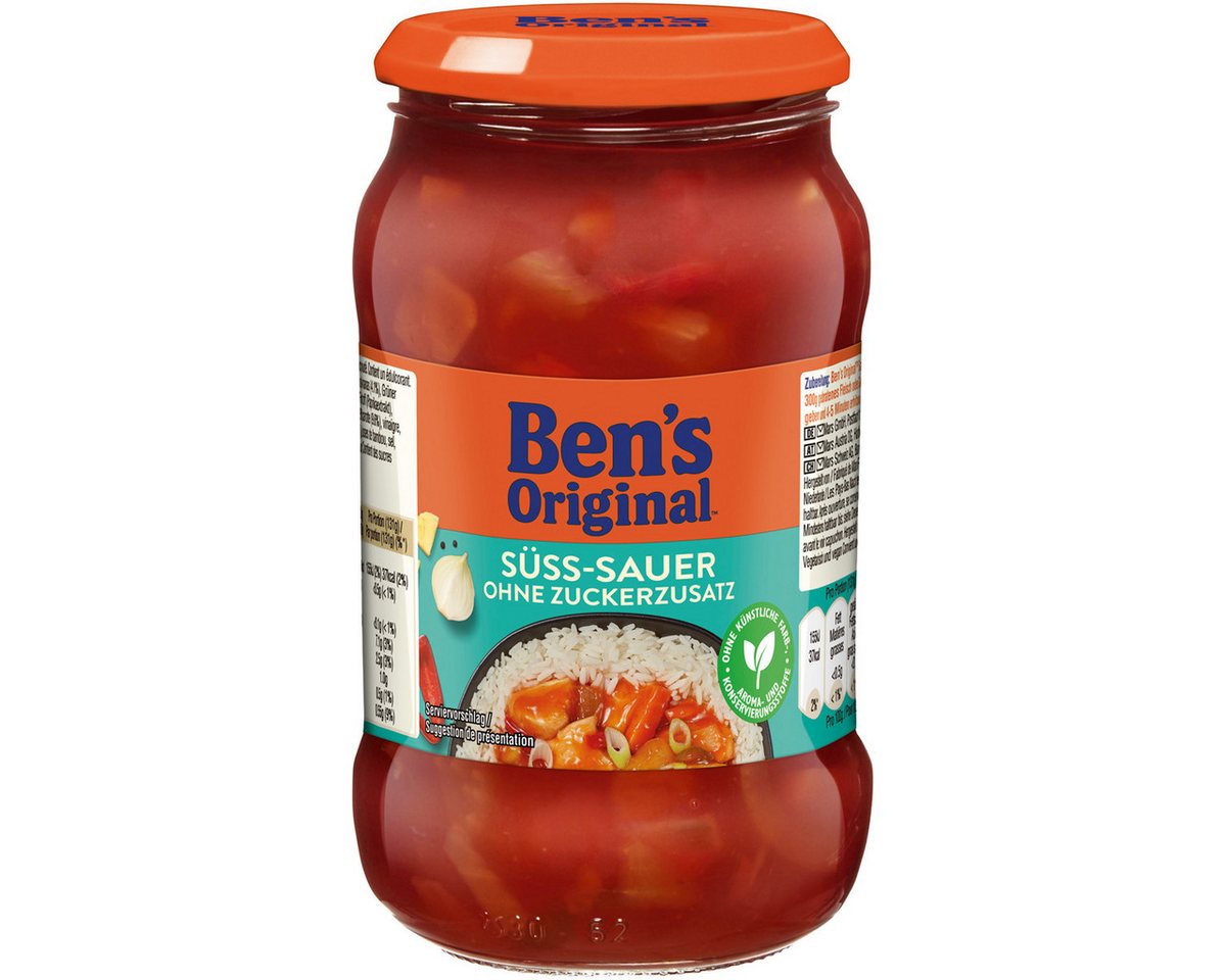 Ben's Original Saucen, Bens Original Sauce Süß Sauer Geschmack ohne Zuckerzusatz 395g