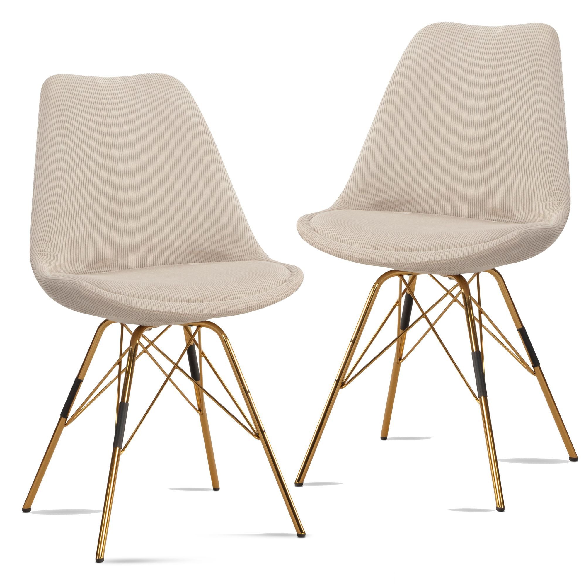 FINEBUY Esszimmerstuhl FB62544 (2er Set Stoff günstig online kaufen