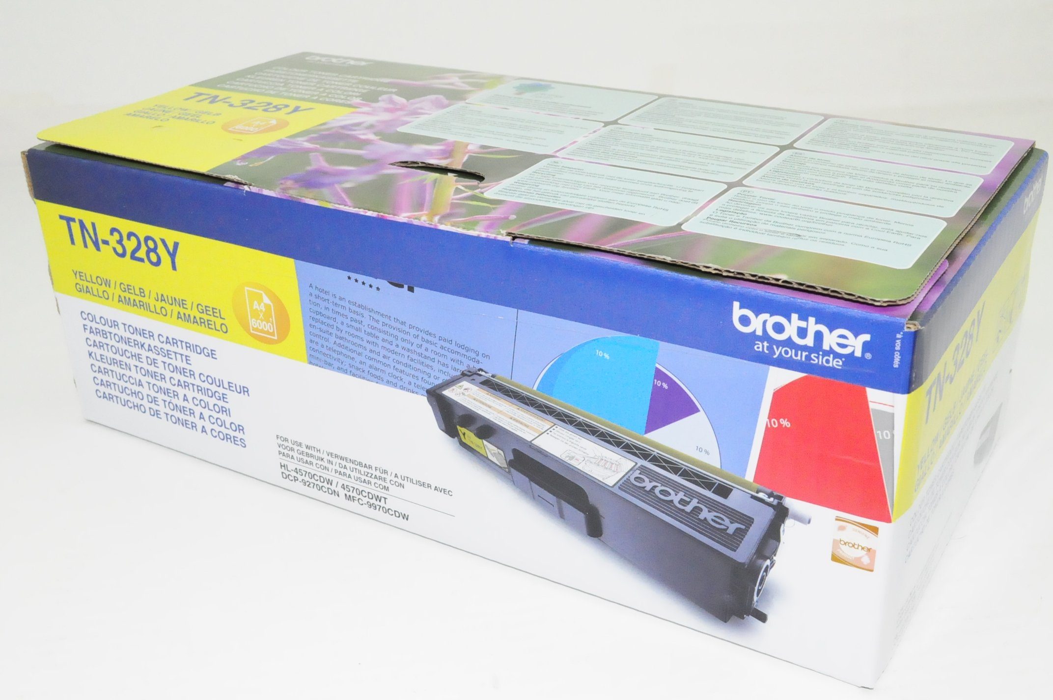 Brother Tonerkartusche 1 Tonerkartusche TN-328 ca. 6.000 Seiten - yellow, (1-St)