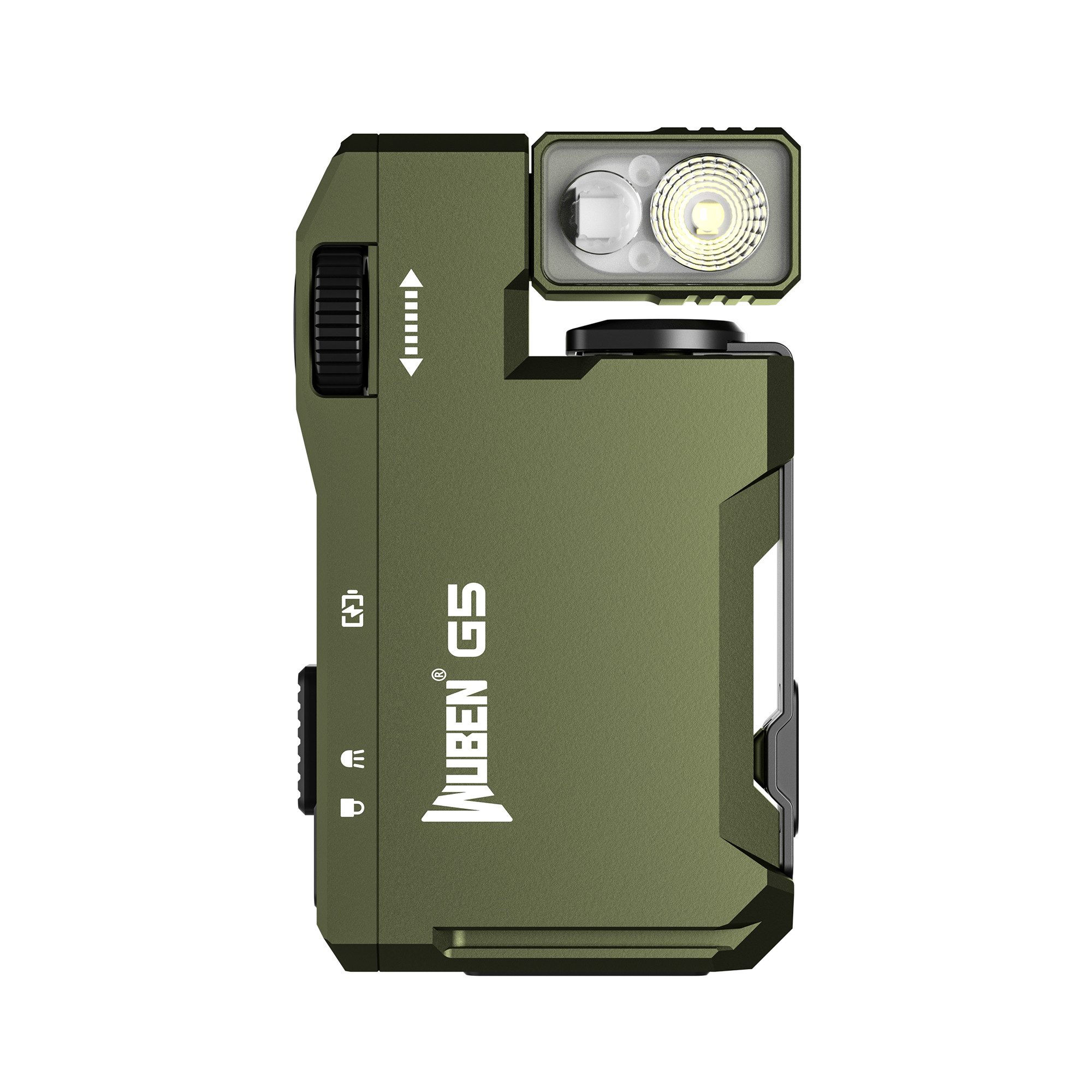 Wuben LED Taschenlampe WUBEN G5 LED-Taschenlampe, 400 Lumen, RGB, aufladbar, wasserdicht