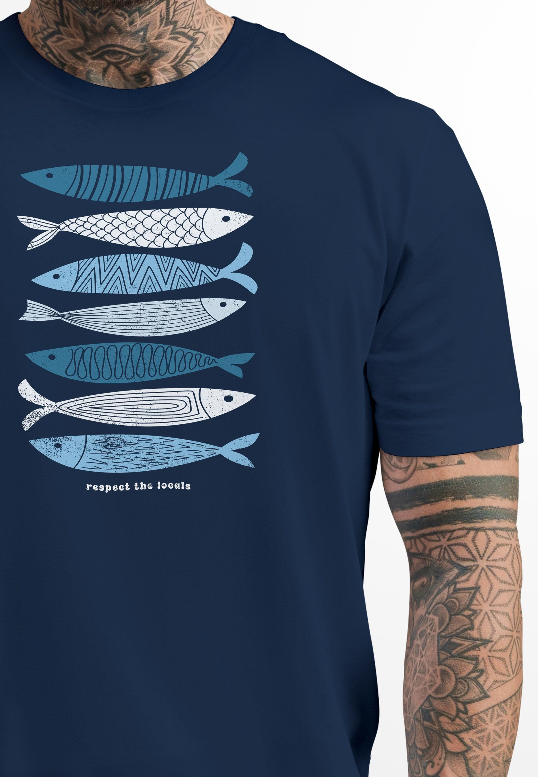 Neverless Print-Shirt Herren T-Shirt Motiv Maritim günstig online kaufen