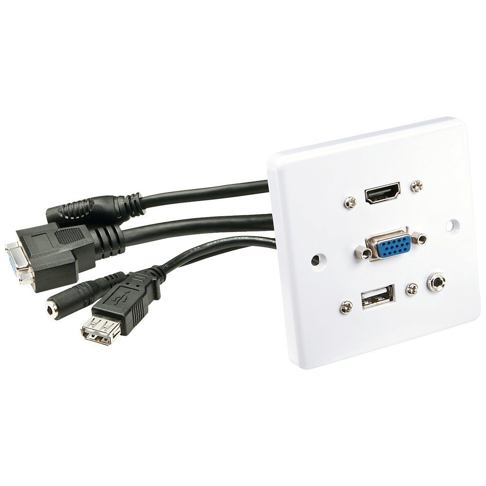 LINDY 60220 HDMI / VGA / USB / Klinke Adapter [1x HDMI®, VGA, USB-A, K TV-Adapter