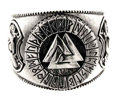 Kiss of Leather Silberring »Ring Wotansknoten Valknut Wotan Knoten aus 925 Sterling Silber, Gr. 52-74«