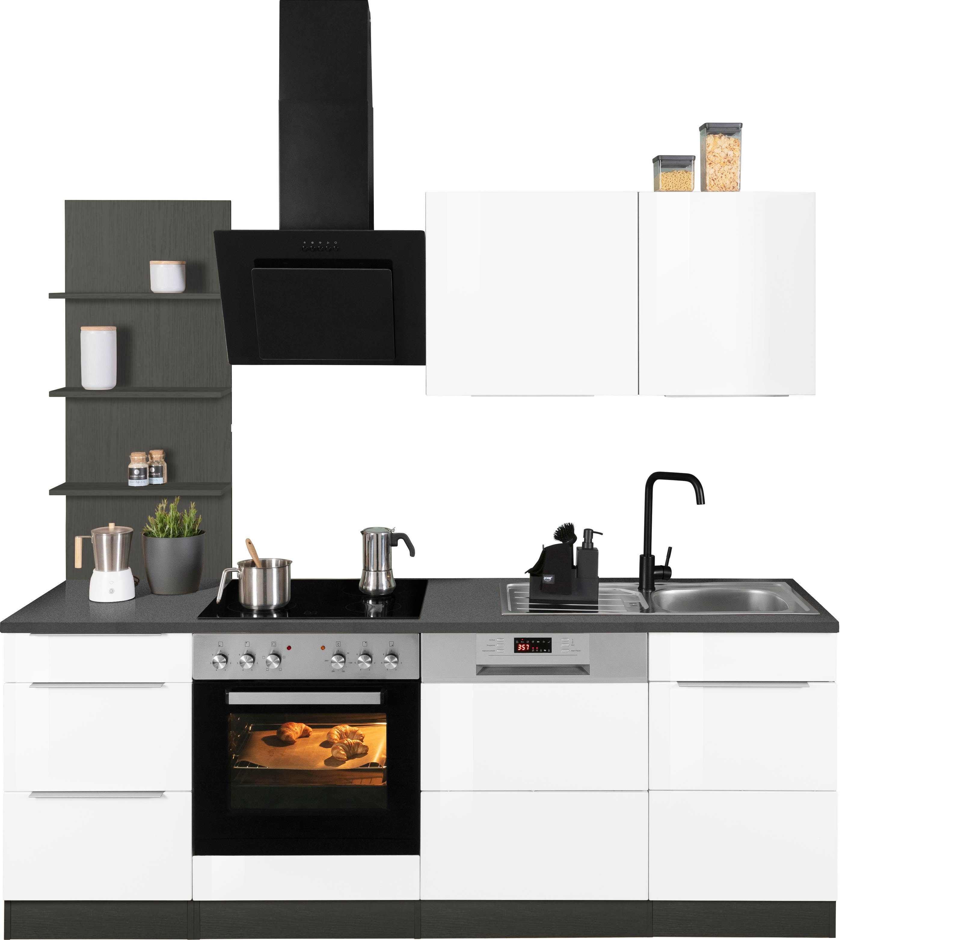 KOCHSTATION Küchenzeile KS-Brindisi, Breite 220 cm, günstig online kaufen