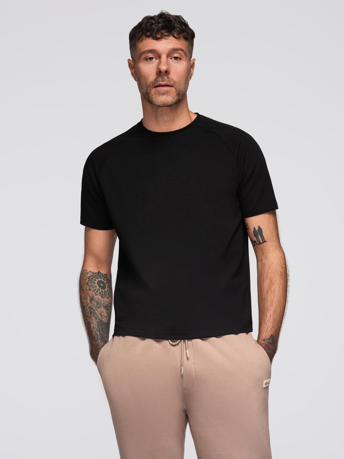 OMBRE T-Shirt T-Shirt COMFORT FIT mit Raglanärmeln
