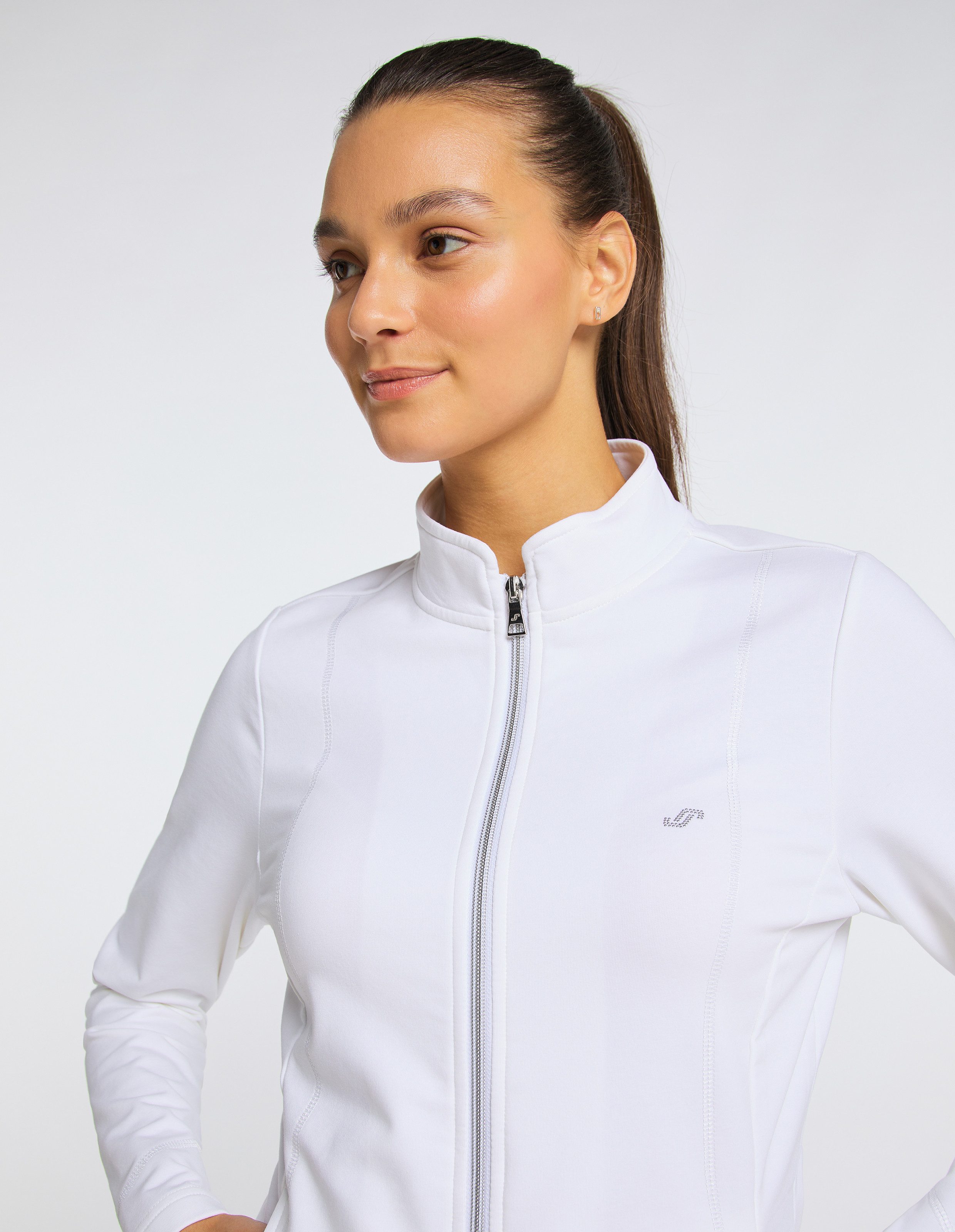 Joy Sportswear Sweatjacke DORIT mit Reißverschluss, Langarm, aus Baumwolle, Polyester und Elasthan