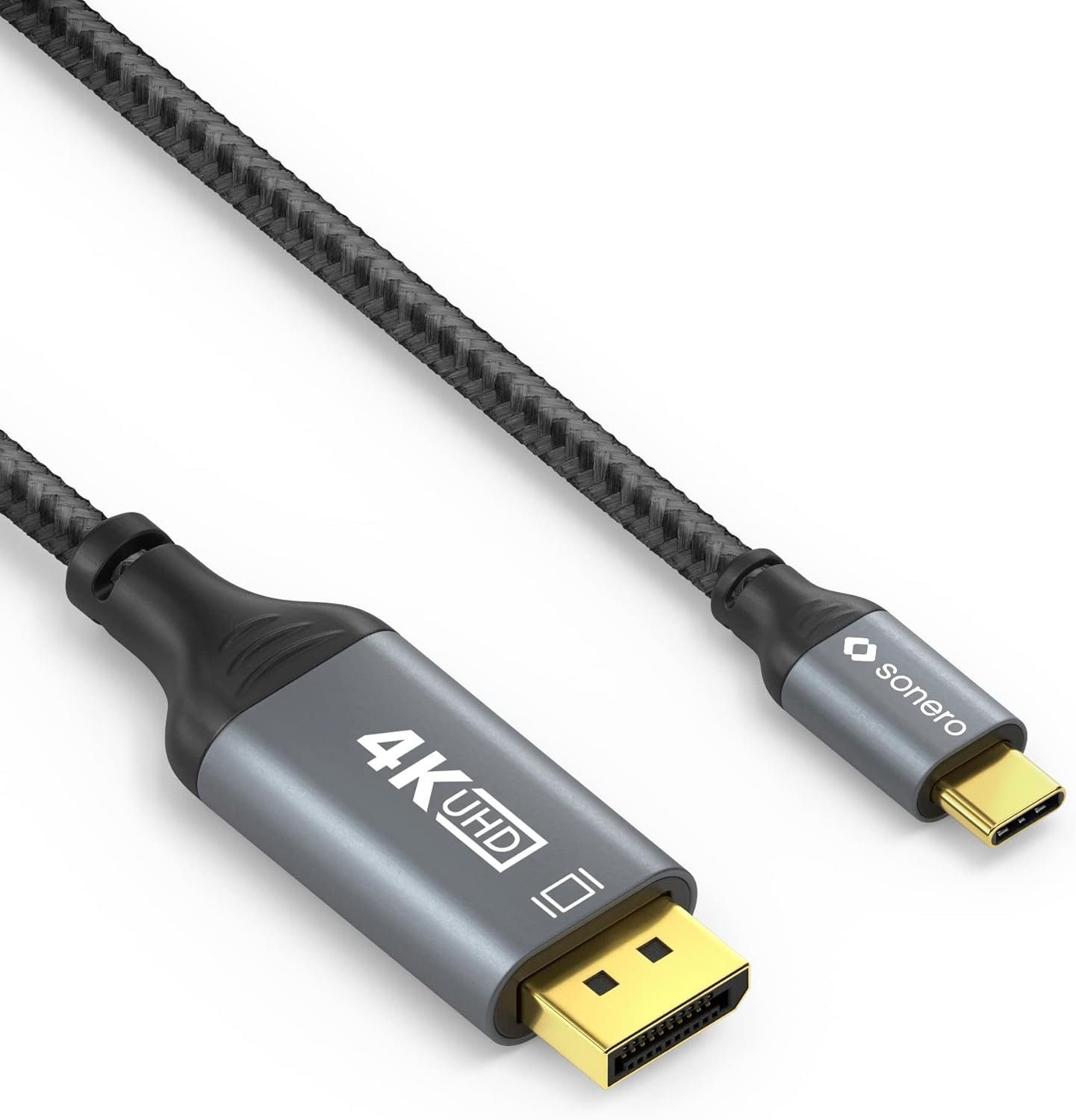 sonero Sonero® 4K USB-C auf DisplayPort Kabel, DisplayPort Stecker auf USB-C Video-Kabel – Bild 3 von 5