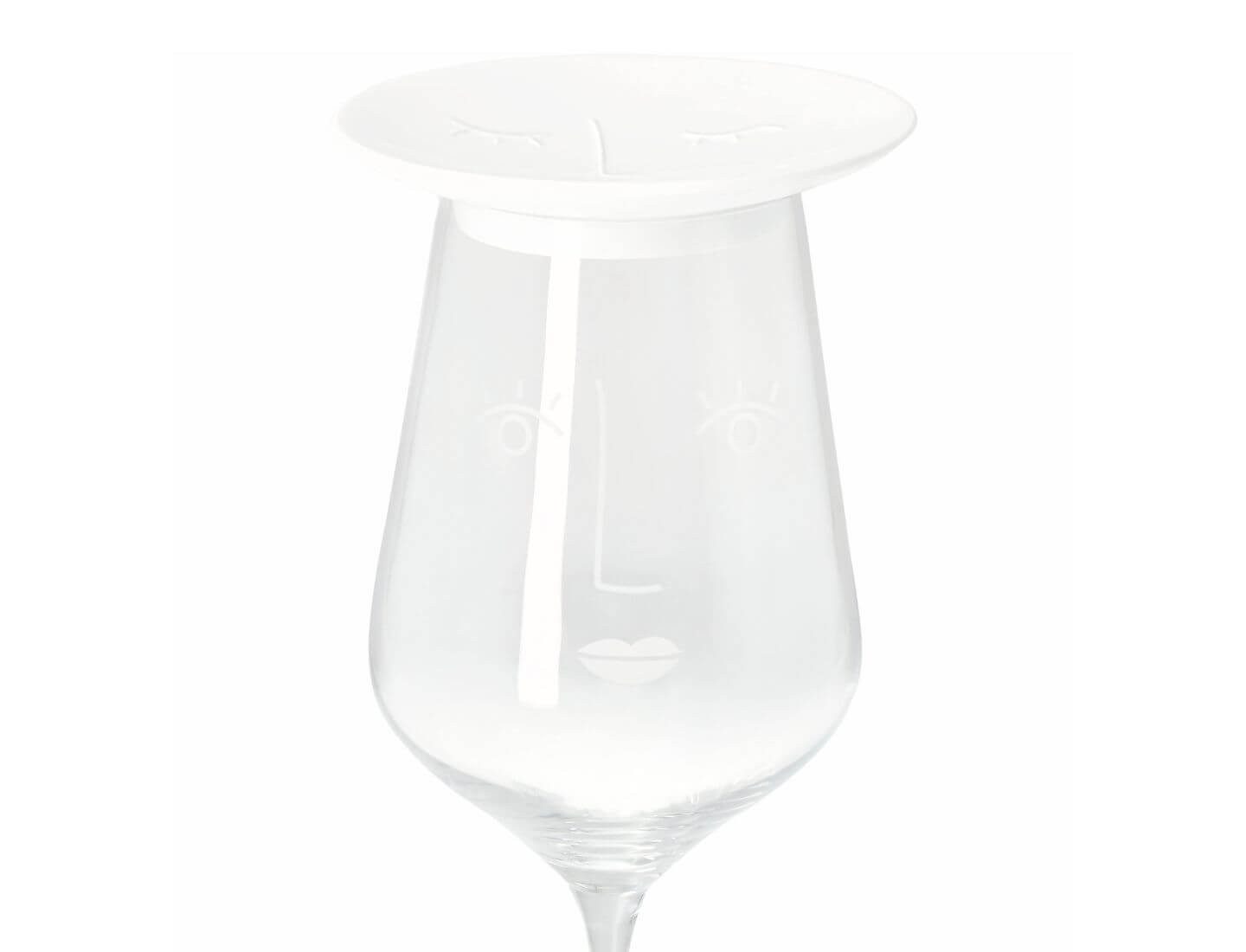 Räder Design Glas Wein Topper Feinschmeckerin