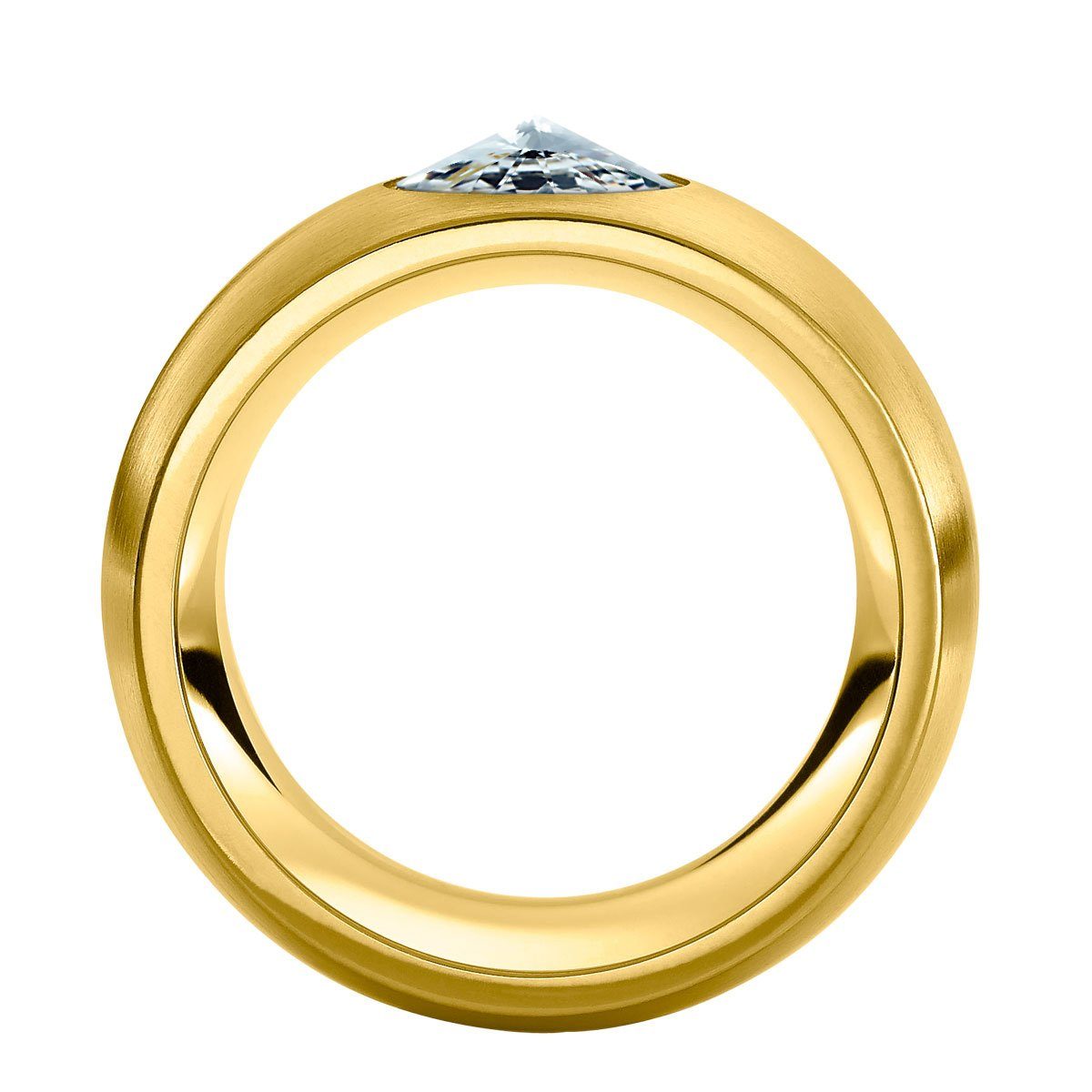 Heideman Fingerring 1-tlg., (Ring, 14 inkl. Damenring weiss mit Coma Geschenkverpackung), Stein farbig oder Gold