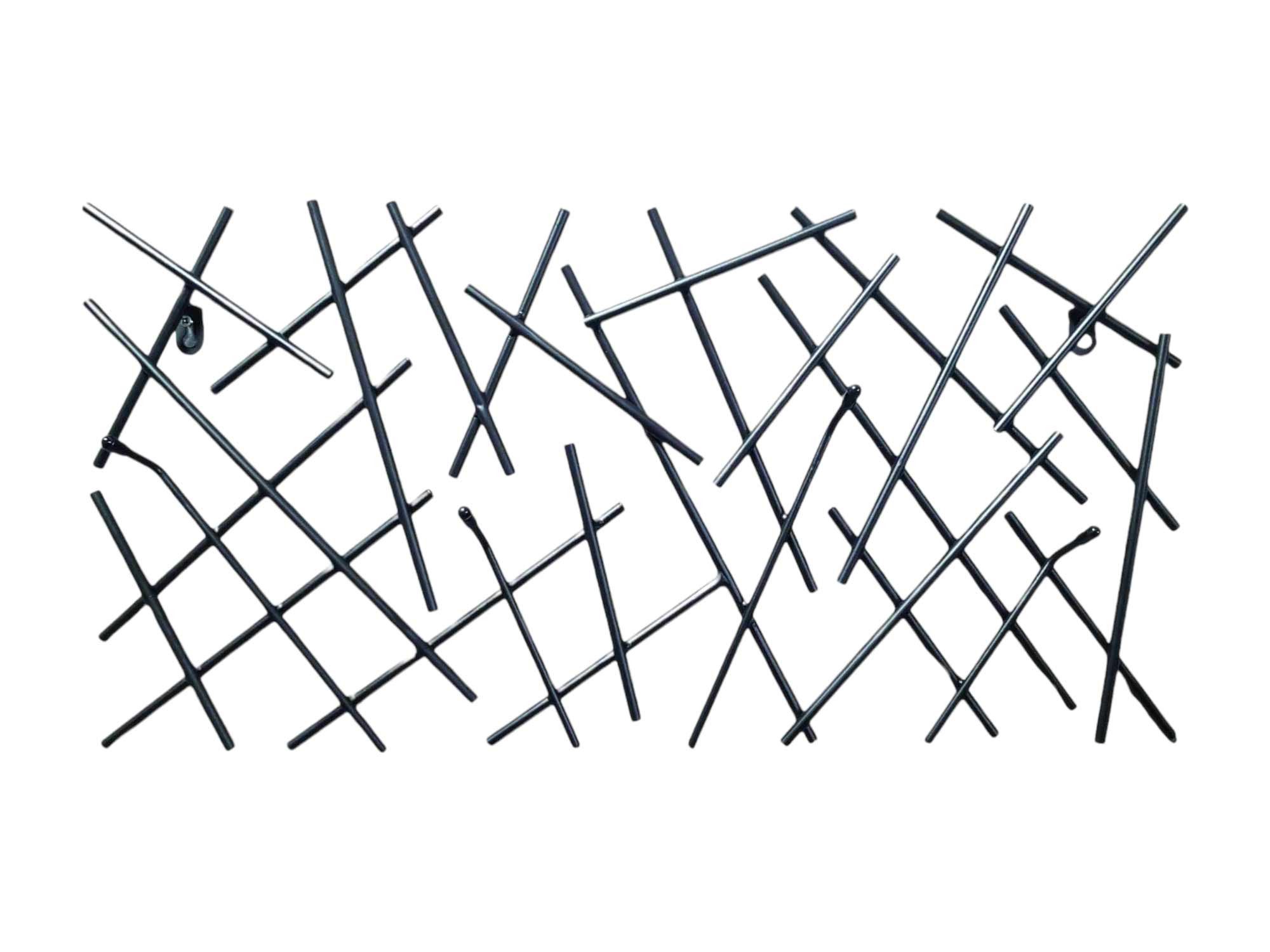 HAKU Garderobenhalter (1 St), Wandgarderobe modern schwarz 60x30cm Stahlrohr. € 33,85, (€ 33,85 pro 1 Stk).