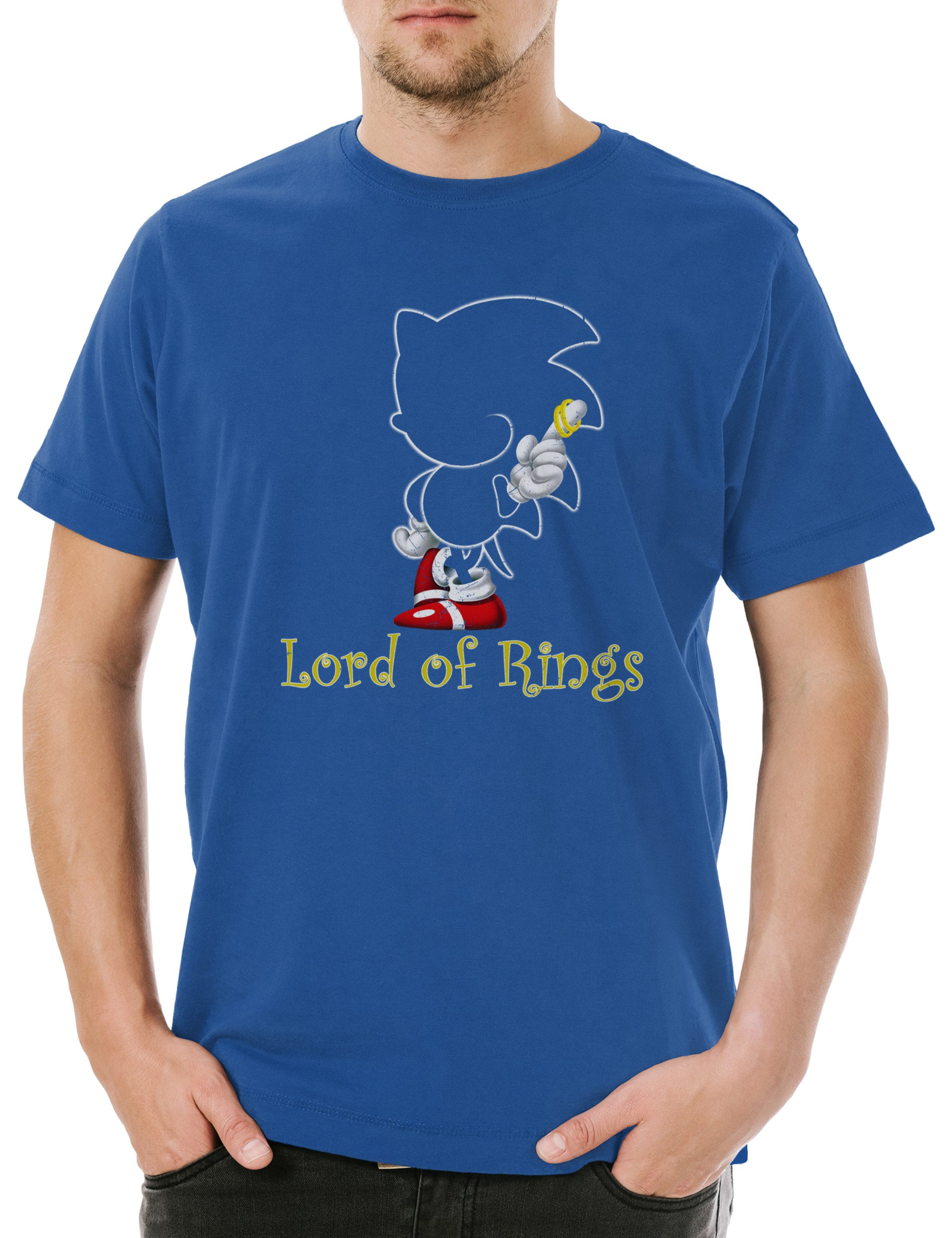 Print-Shirt Ringlord Herren T-Shirt Lord Gamer Of Herr Sonic The Der Game Freak