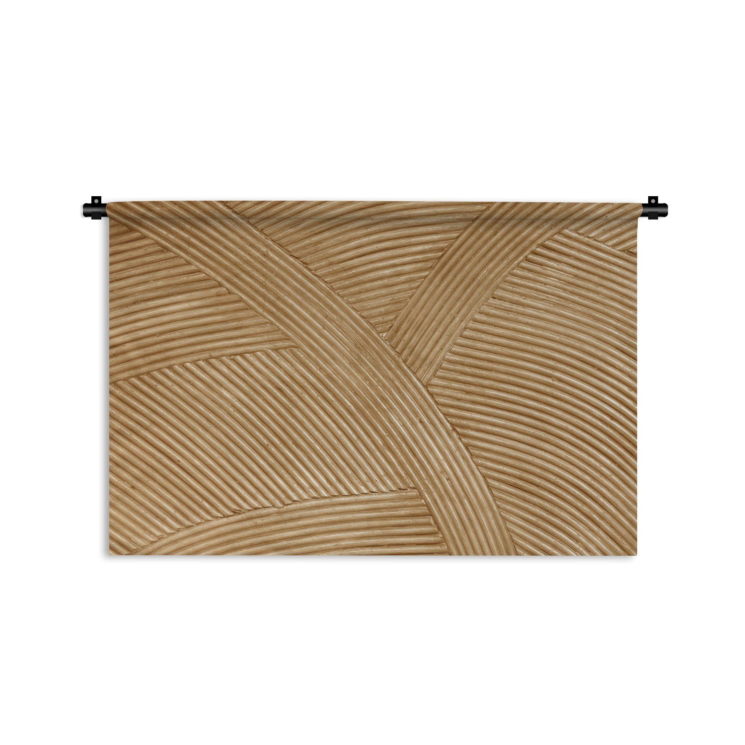MuchoWow Wandteppich Struktur - Natur - Kunst - Rattan, Rechteckig, Höhe: 3 mm, Wandteppich für Wohnzimmer, Schlafzimmer, 60x40 cm