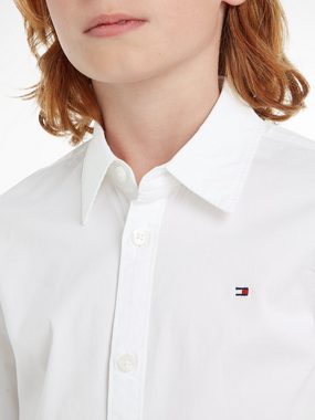 Tommy Hilfiger Langarmhemd SOLID STRETCH POPLIN SHIRT L/S für Jungen