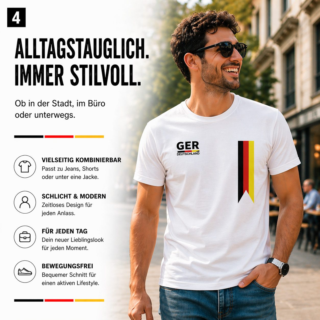 TK Gruppe Fußballtrikot Deutschland WM 2026 T-Shirt - Fußball Weltmeisterschaft Trikot (Packung)